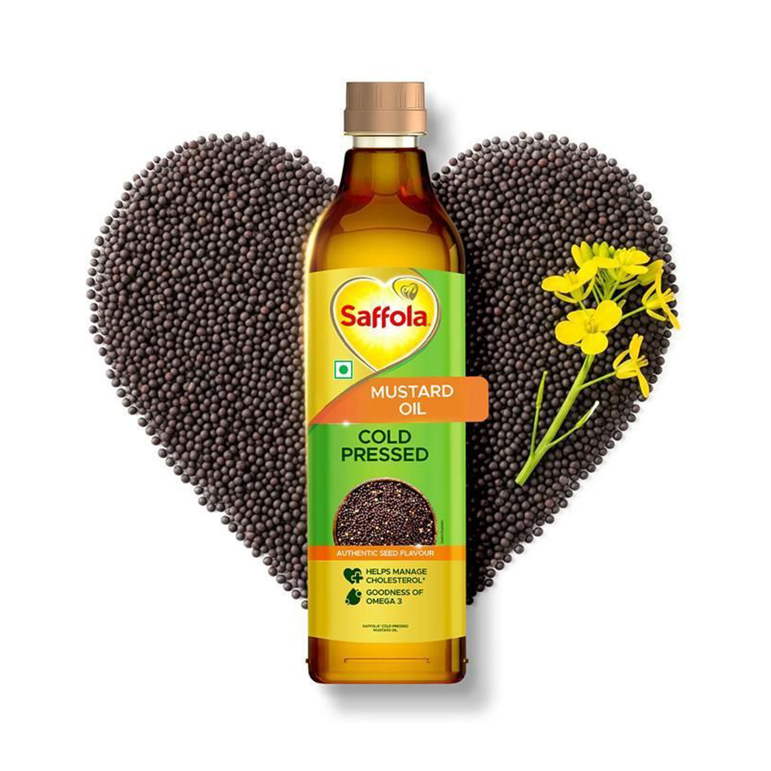 Image of Saffola Cold Pressed Mustard Oil