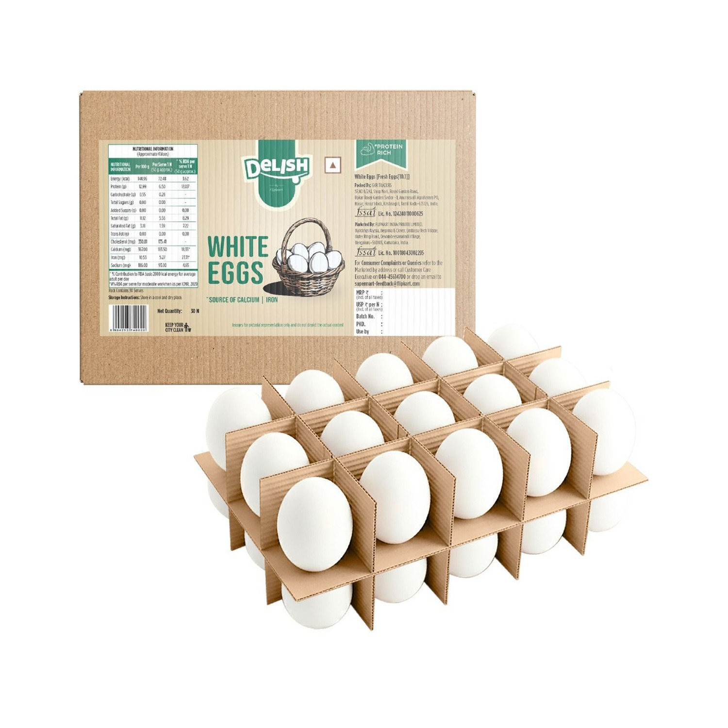 Image of Delish White Eggs