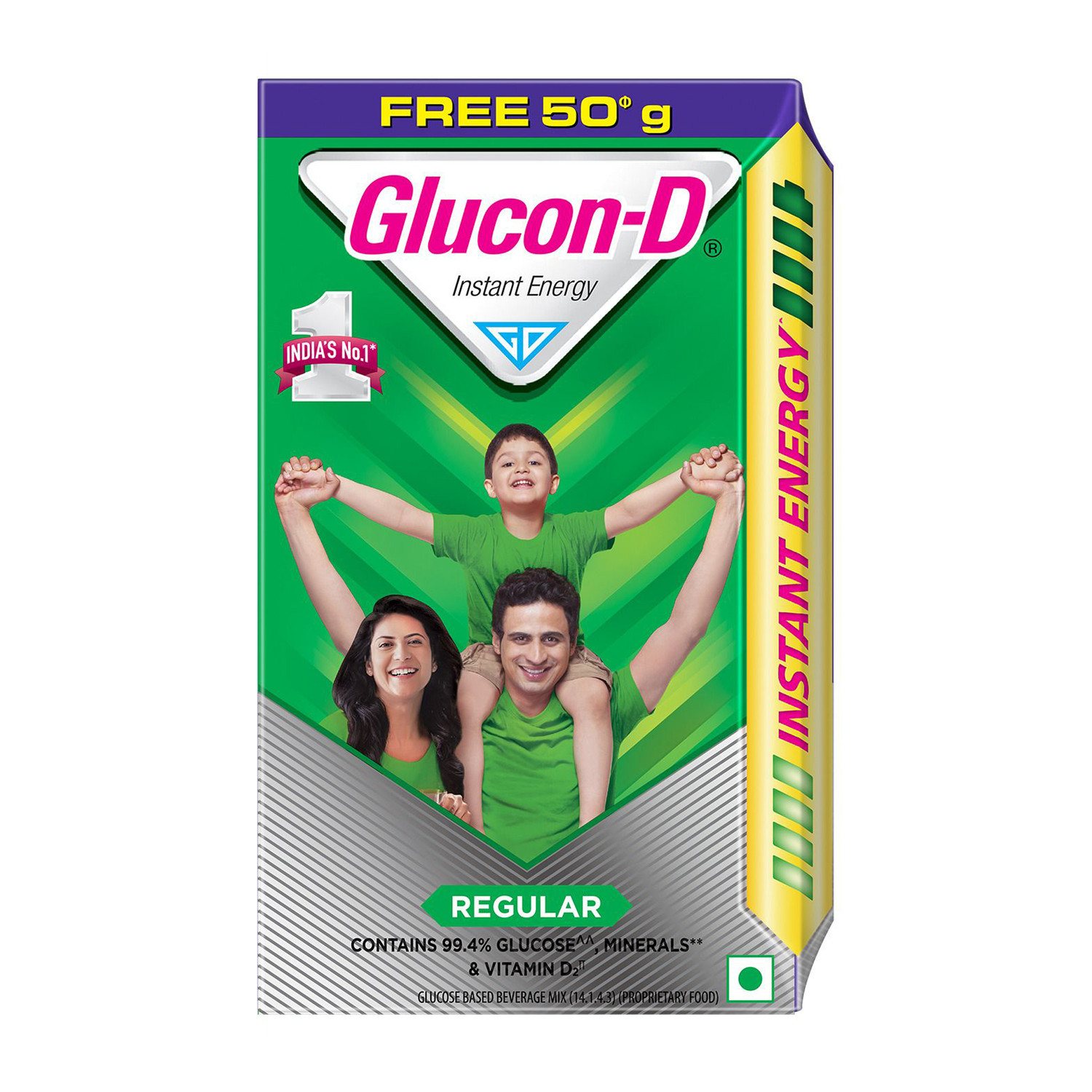 Image of GLUCON-D Regular Glucose Sports Drink (450 g, Regular Flavored)