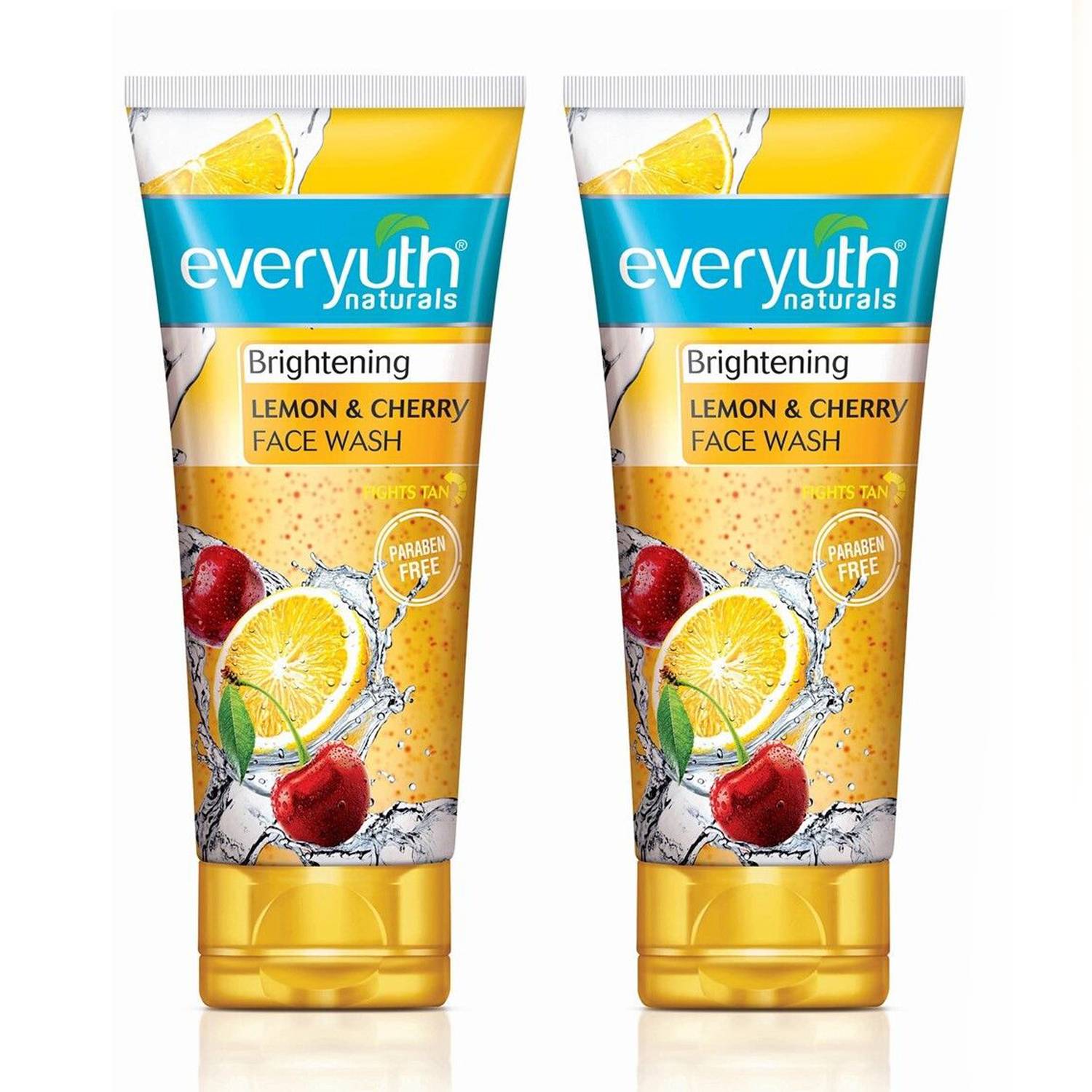 Everyuth Naturals Brightening Lemon & Cherry  Deep Cleansing,Oil Control & Tan Reduction Face Wash