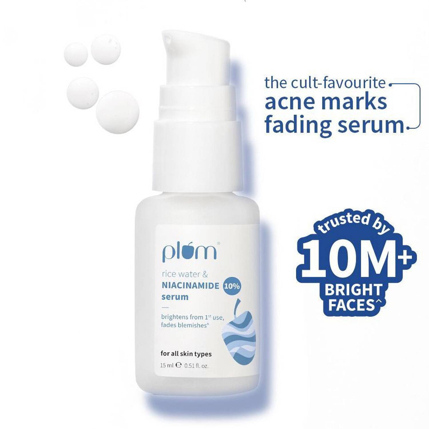 Plum 10% Niacinamide Brightening Serum with Rice Water - Image 1