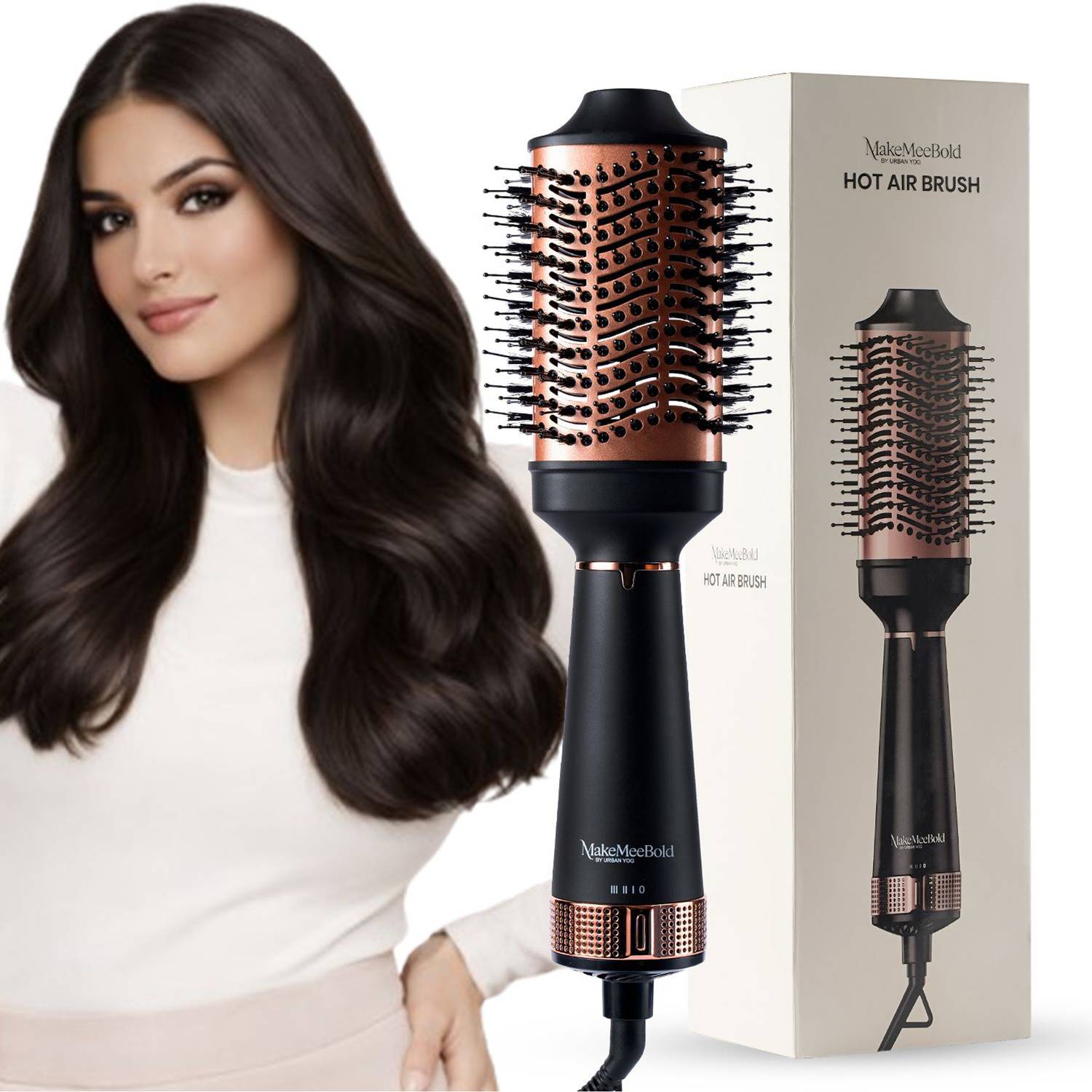 URBANYOG MakeMeeBold Hot Air Brush for Women | Dryer, Volumizer, and Straightener Hair Dryer