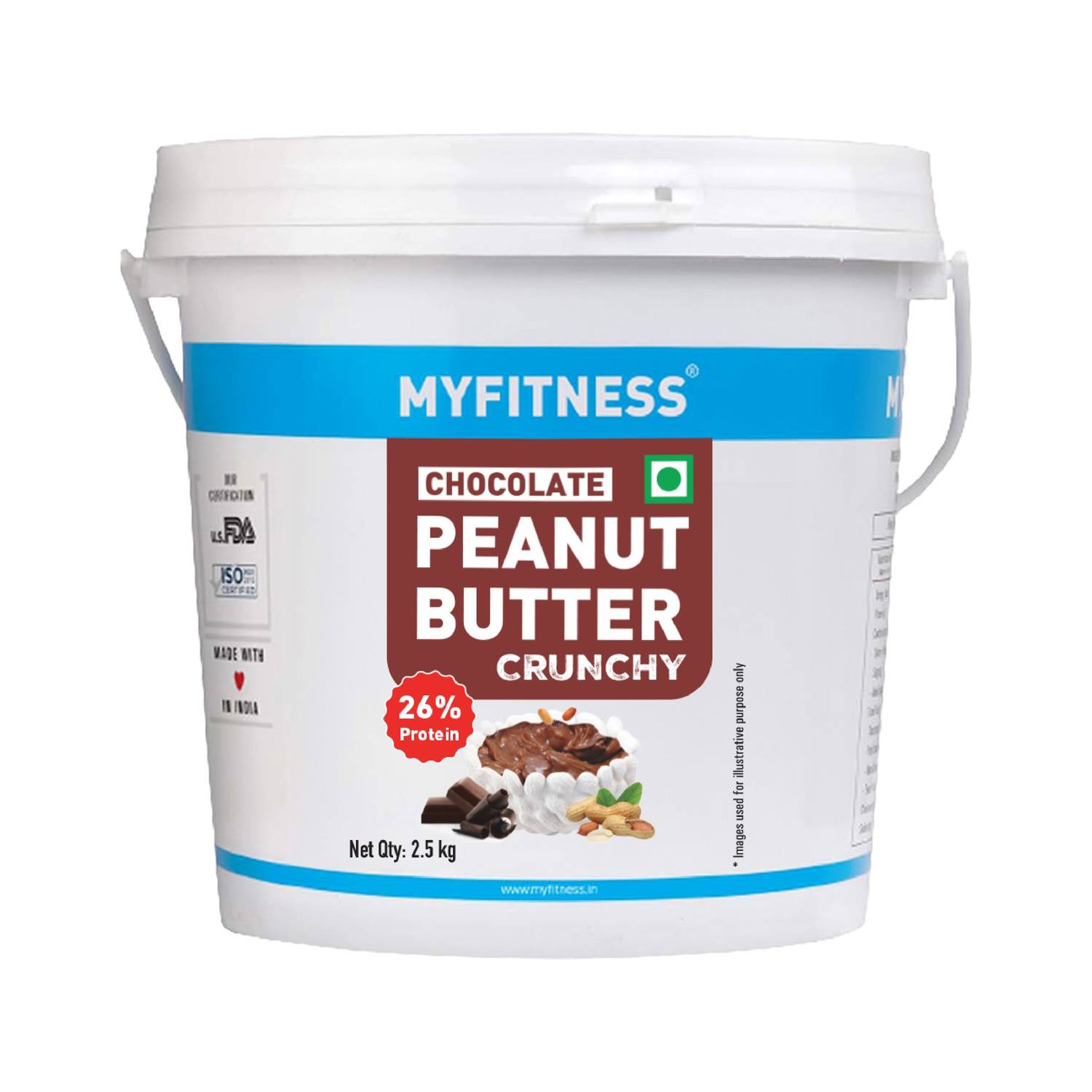 MYFITNESS Chocolate Peanut Butter- Crunchy 26g - Image 1