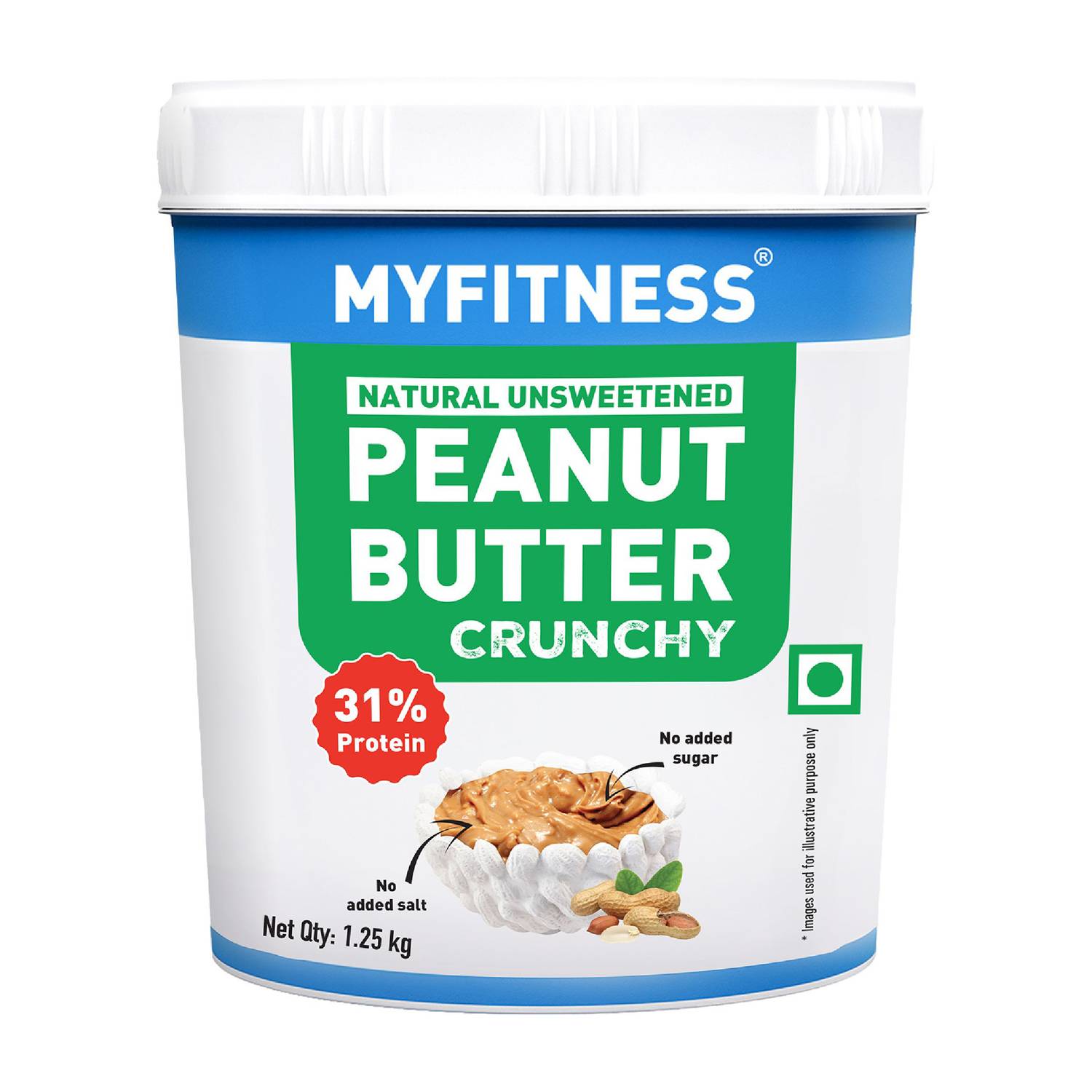 Unsweetened Protein Peanut Butter (Crunchy) - Image 1
