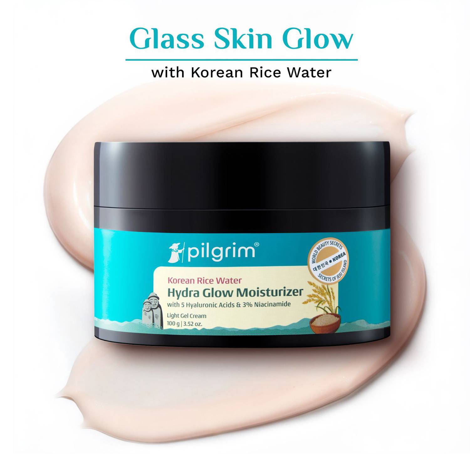 Pilgrim Korean Rice Water Hydra Glow Brightening Moisturizer 50g - Image 1