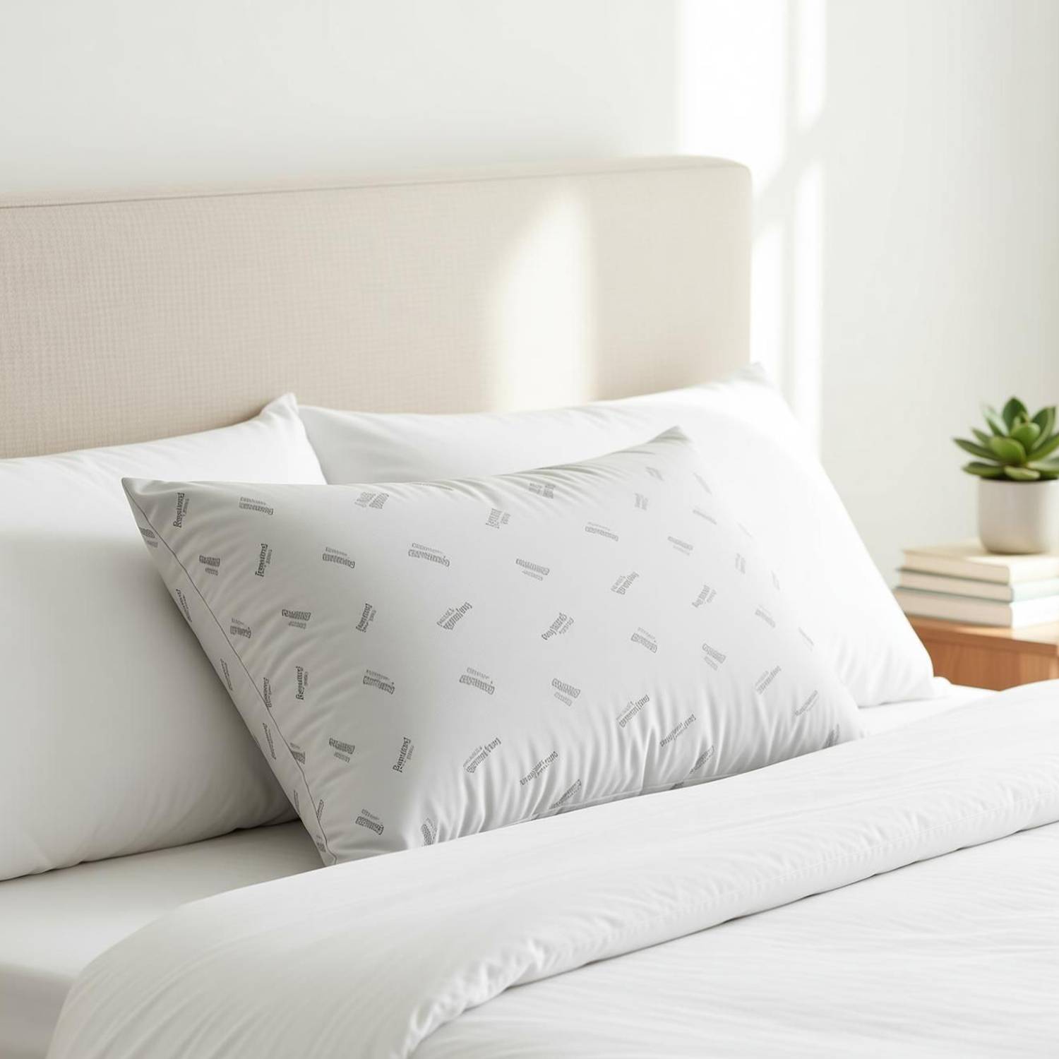 Raymond Home Microfibre Sleeping Pillow Pack of 2 Solid