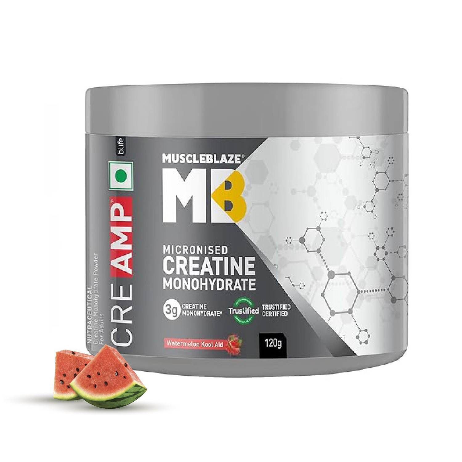 MUSCLEBLAZE Micronised Monohydrate Creatine 120 g - Image 1