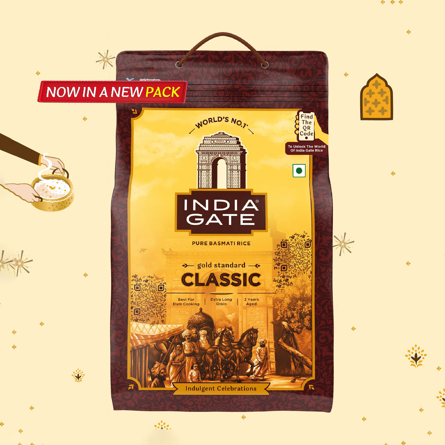 Image of INDIA GATE Gold Standard Classic Basmati Rice (Polished)