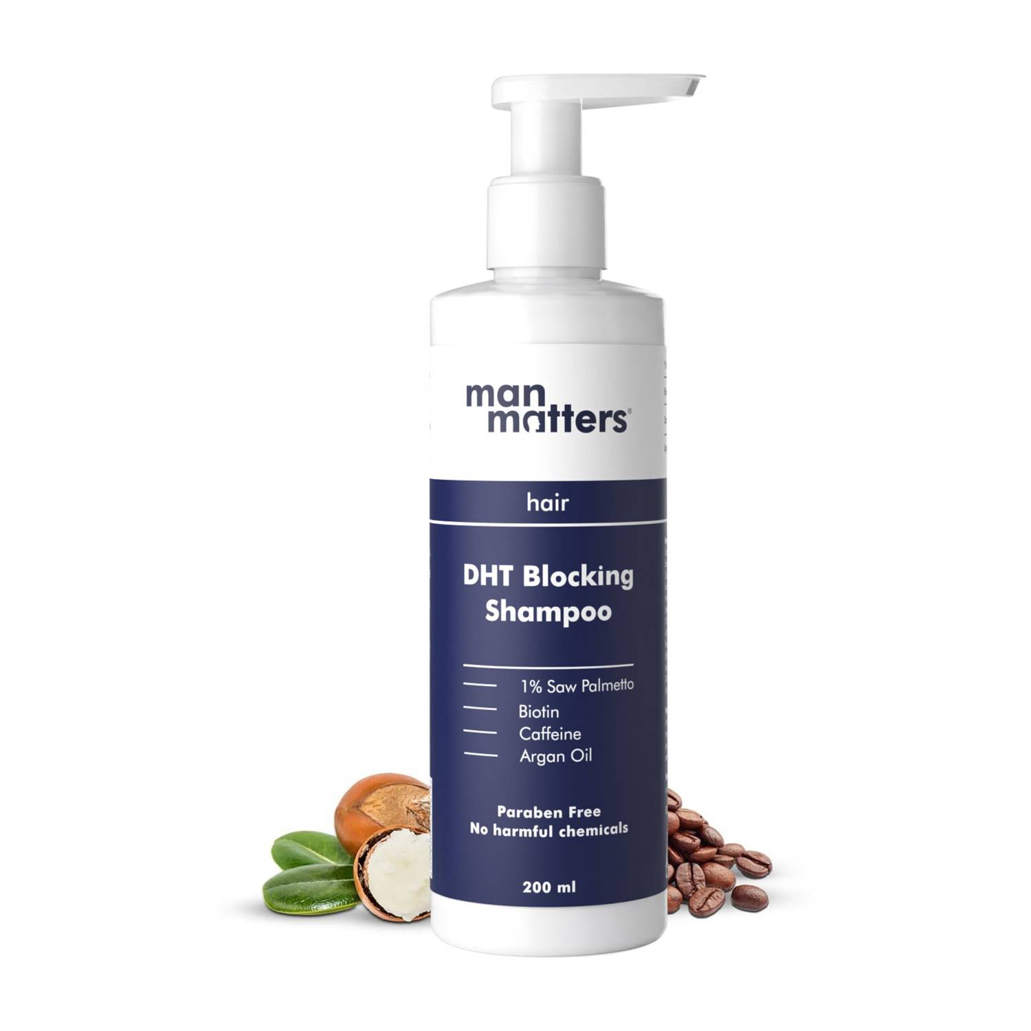 Man Matters DHT Blocker Anti Hair Fall Shampoo 200ml - Image 1