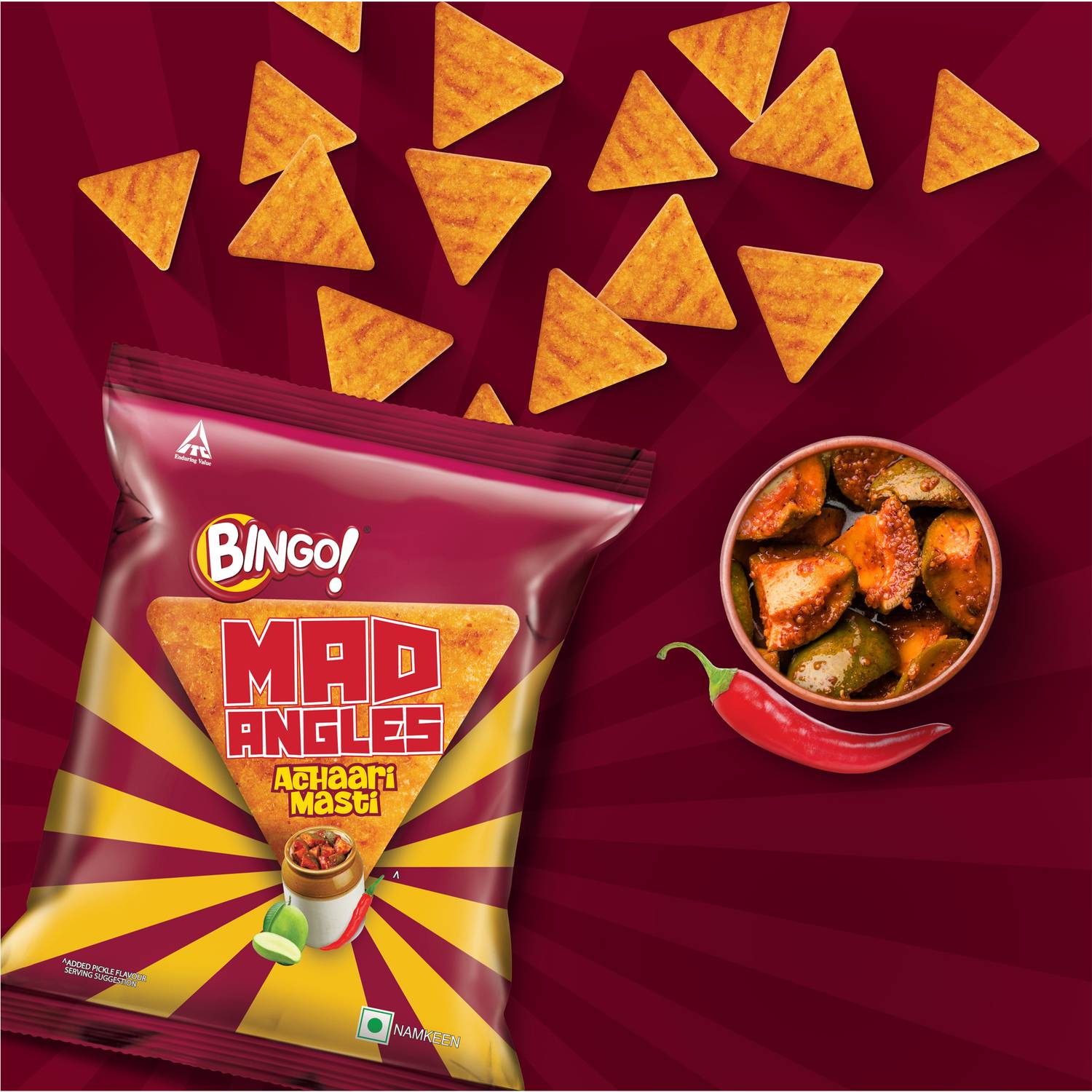 Bingo Mad Angles Achaari Chips