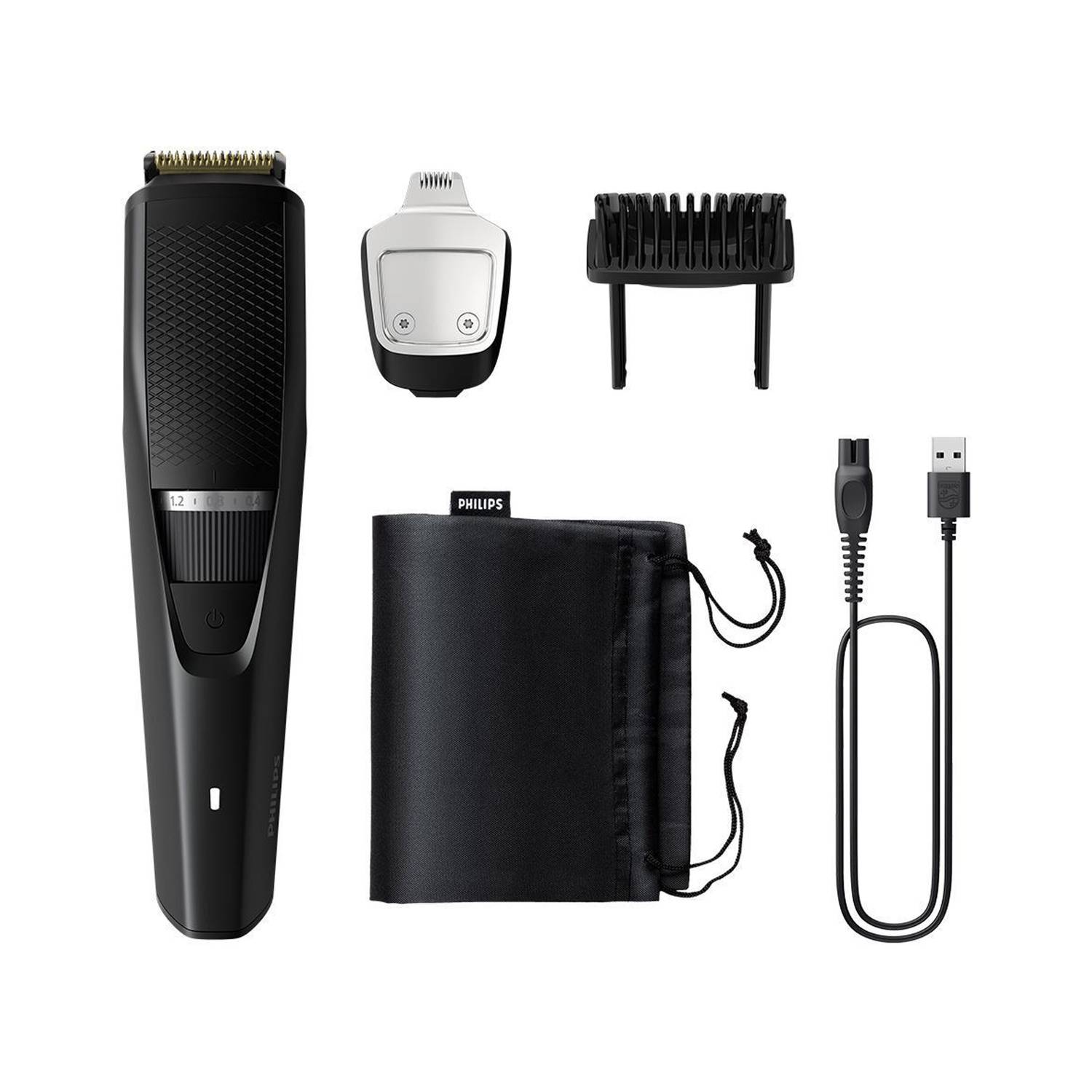 PHILIPS BT3441/30, Patented Beardsense Tech, Lift & Trim Tech Fully Waterproof Trimmer 90 min  Runtime 20 Length Settings