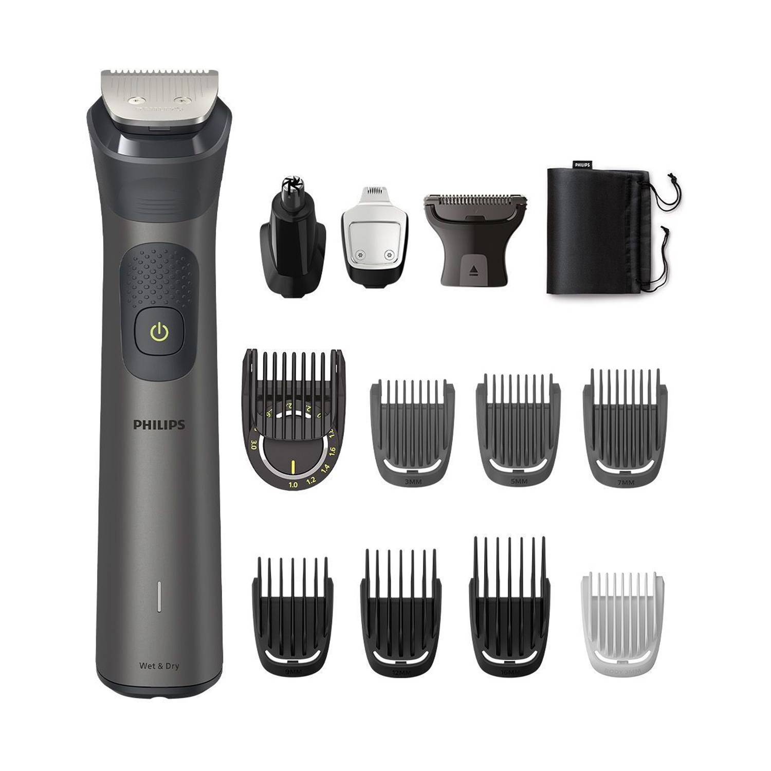 PHILIPS MG7920/65, 13 in 1 Multigroomer, Patented Twin Trim Tech Fully Waterproof Trimmer 120 min Runtime 17 Length Settings