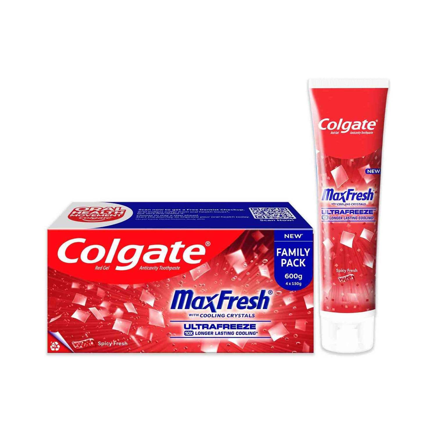 Colgate MaxFresh 600g Red Menthol Gel - Image 1