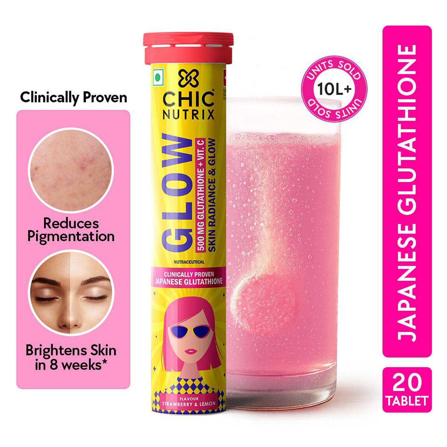chicnutrix glow glutathione - 500mg Japanese & Vit. C for Glowing & Radiance Skin Price in India - Buy Chicnutrix Glow Ultra-sensitive wavelength-scanned CRDS detection