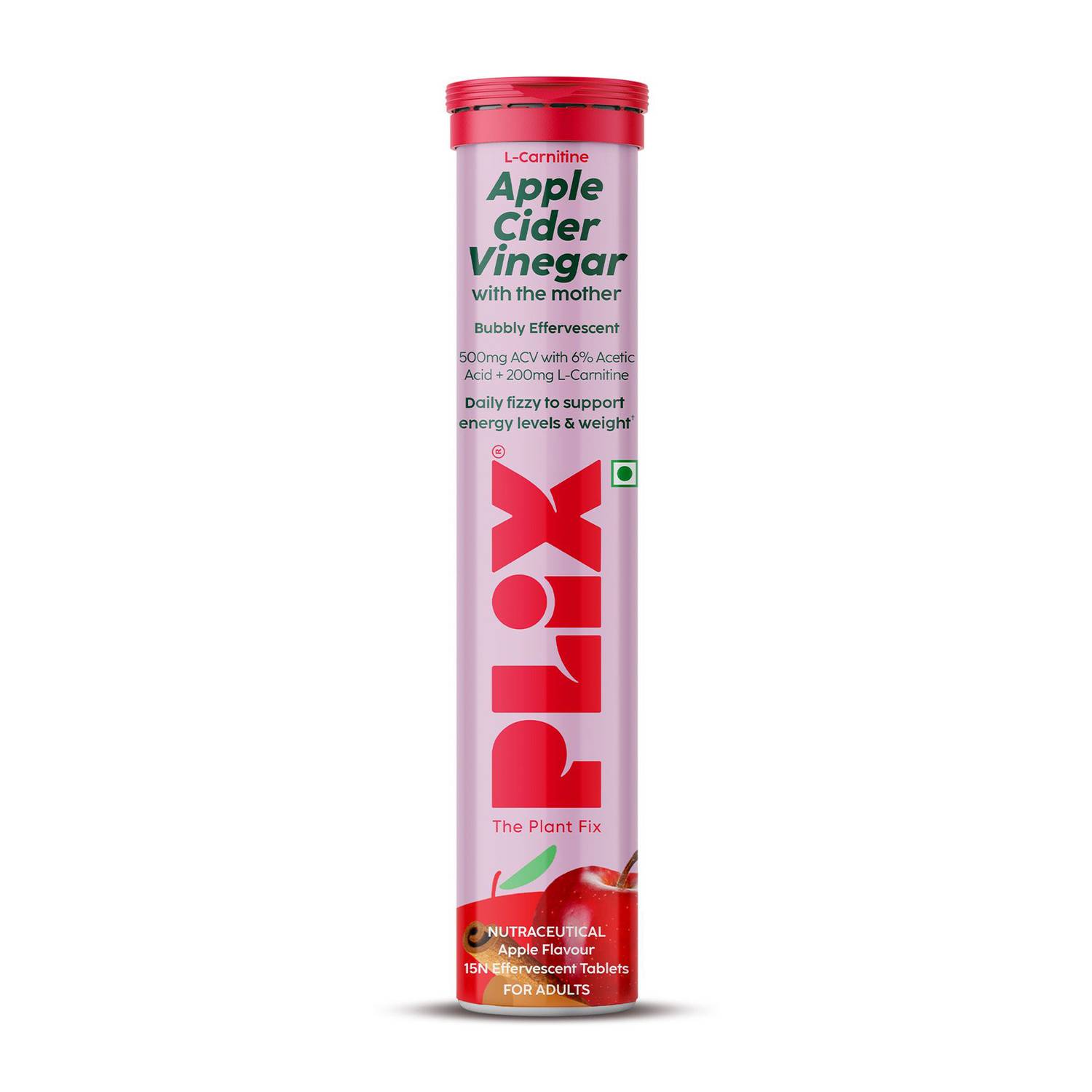 The Plant Fix Plix L-Carnitine ACV Effervescent Tablets for Weight Loss and Fat Burn with Cinnamon Price in India