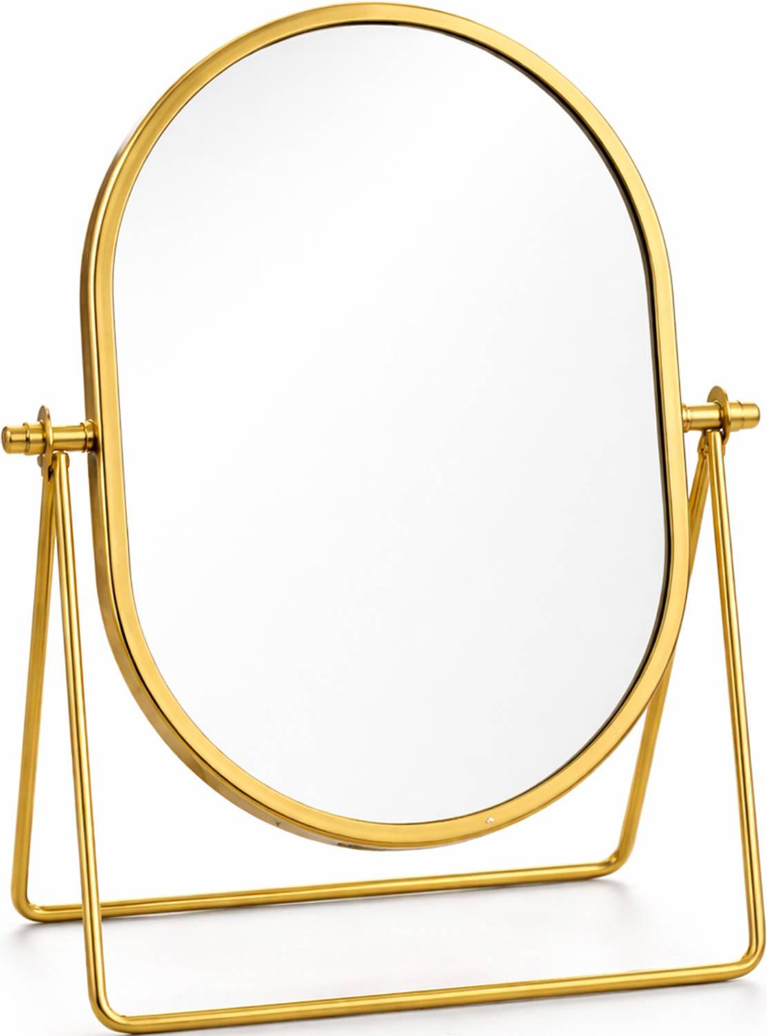 HEHARI Gold Oval Desk Makeup Mirror