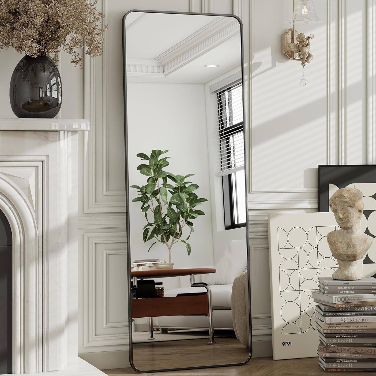 ARTMENT Vista Arched Floor Black Frame 160x50cm Mirror - Image 4