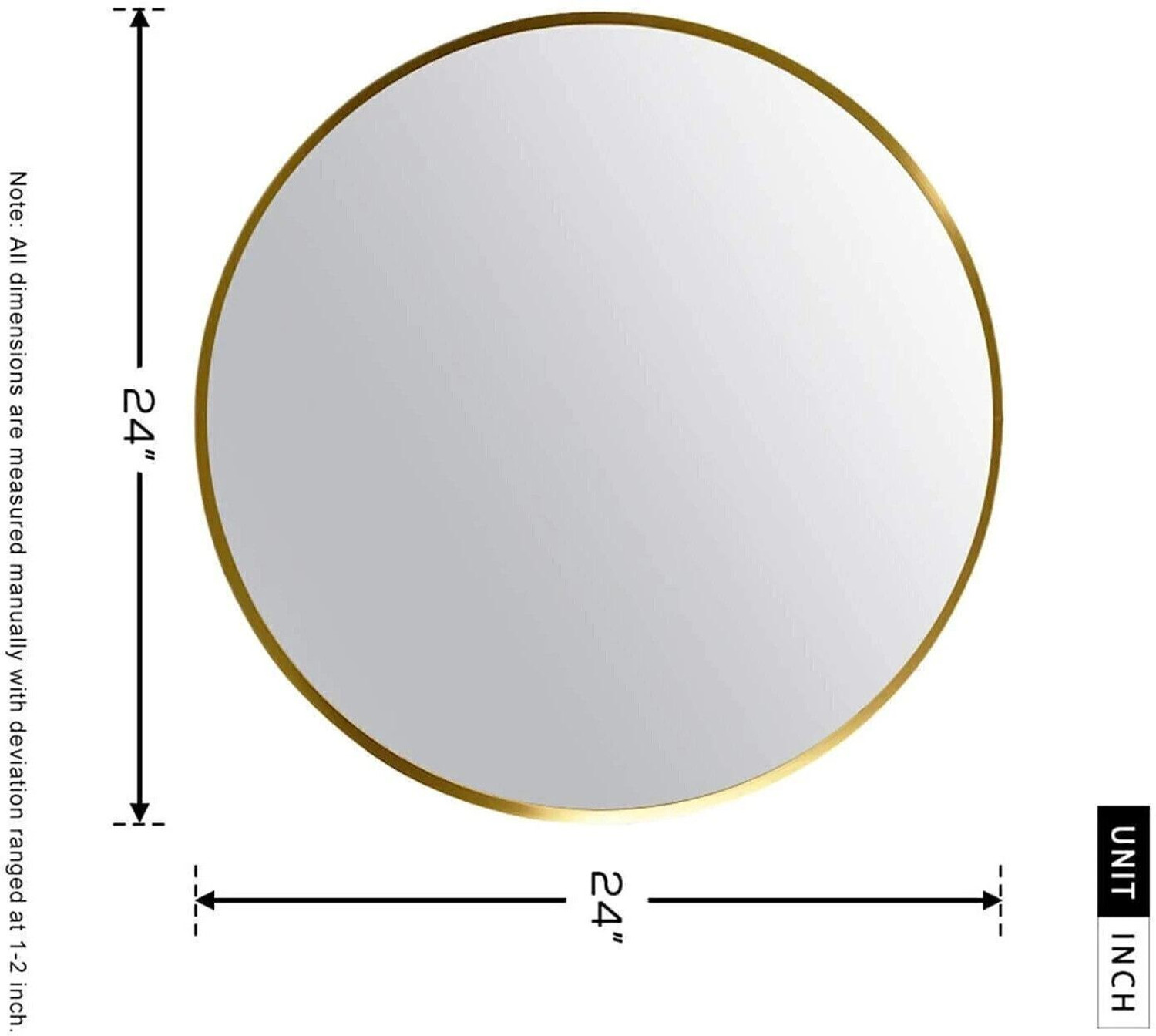 Image of KRELIX Round Mirror For Wash basin And Decorative Interior Decor Mirror for Bathroom Bathroom Mirror