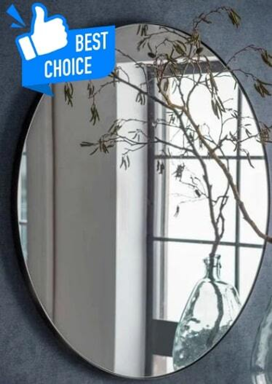Image of windowera 3.5 MM round 12'' inch Bathroom Mirror