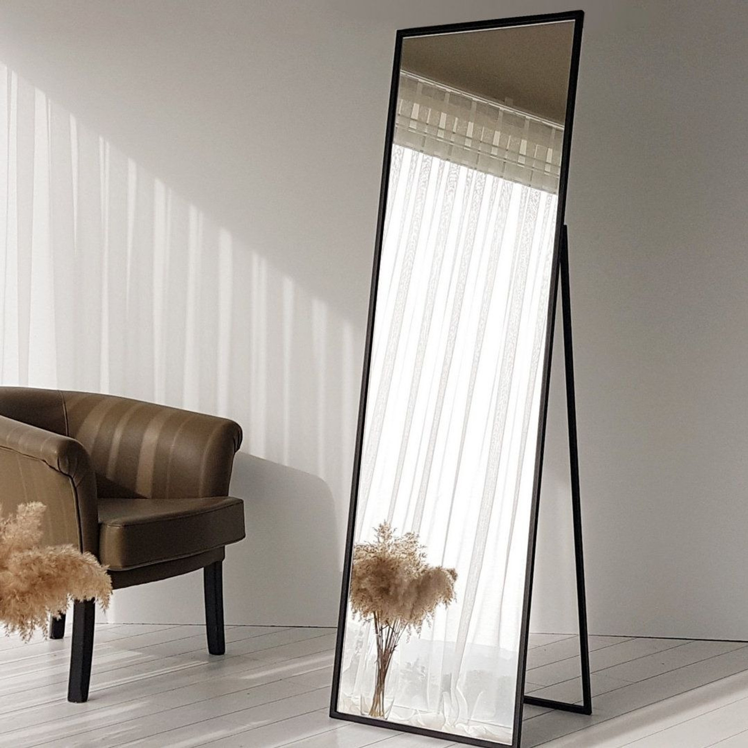 Image of HDGLASS 18*60 INCH STANDING MIRROR WITH SENCER. Decorative Mirror