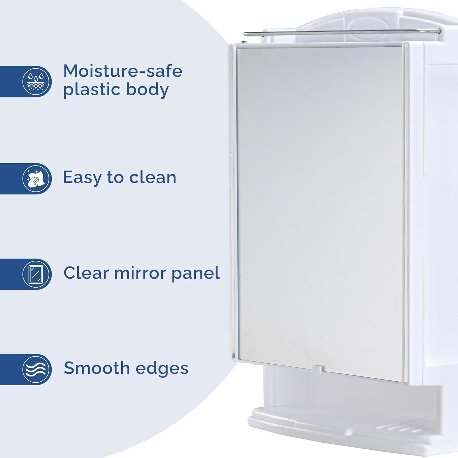 Image of LUPPRA Space-Saving Wall Cabinet with Mirro Bathroom Mirror