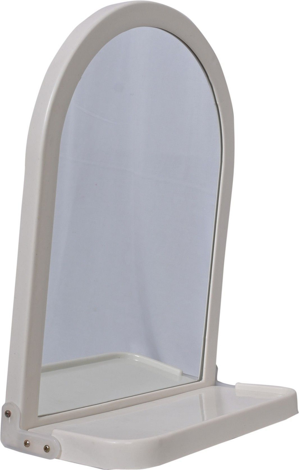Image of mjc White Arc with Shelf Bathroom Mirror