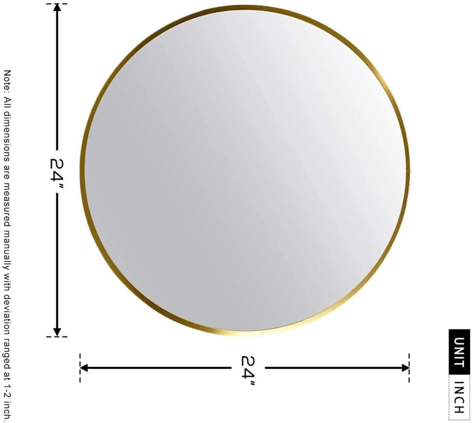 Image of LUPPRA Touch-SensorLED Wall Mirror for Bathrooms, Living Rooms, and Hallways Decorative Bathroom Mirror