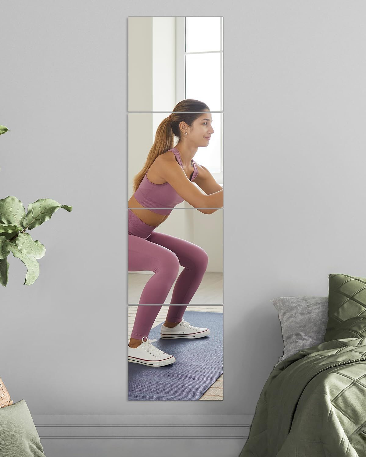 Image of Gaperz Full Length Mirror, Long Shape Mirror, 10 inch Inch x 48 inch Inch Mirror Decorative Mirror
