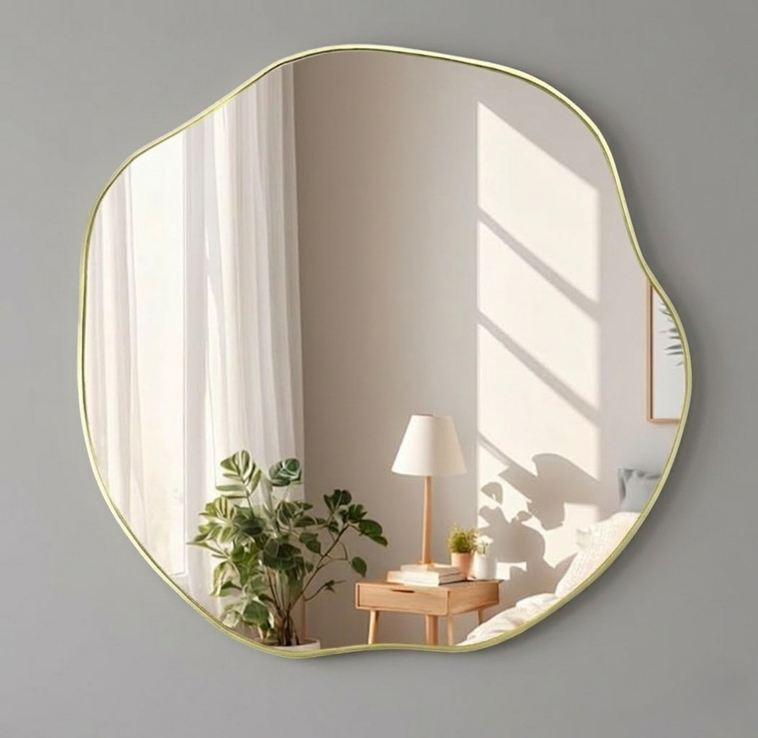 Image of LUPPRA Golden Fram round mirror Bathroom Mirror