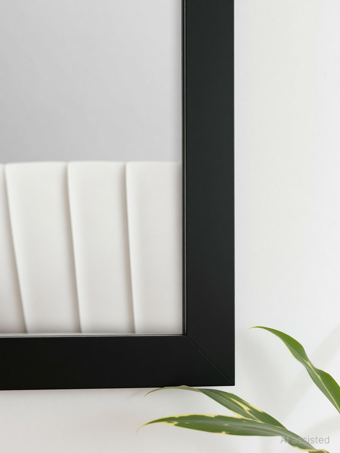 Image of BOSCO Exquisite Wall Mirror for Entryways, Living Room, Bedroom Black 41 X 51cm Decorative Mirror