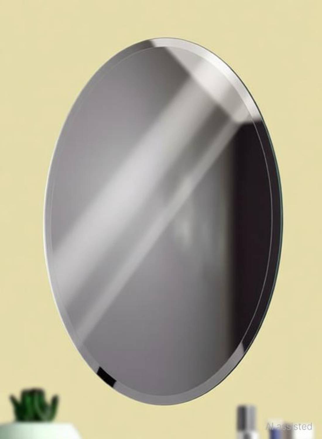 ARYAANSH Elegant Frameless Self-Adhesive Wall Mount Decorative Mirror-TY200 Decorative Mirror