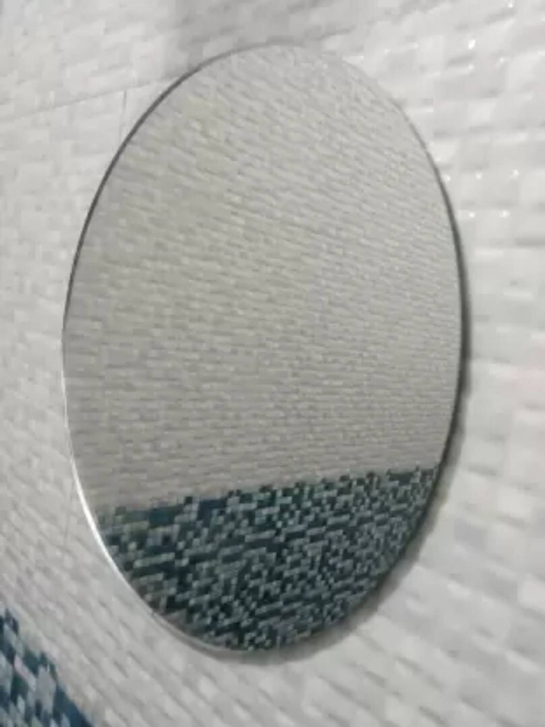 ARYAANSH 3.5 MM round 12" inch Decorative Mirror For Bedroom, Bathroom and Room Decorative Mirror