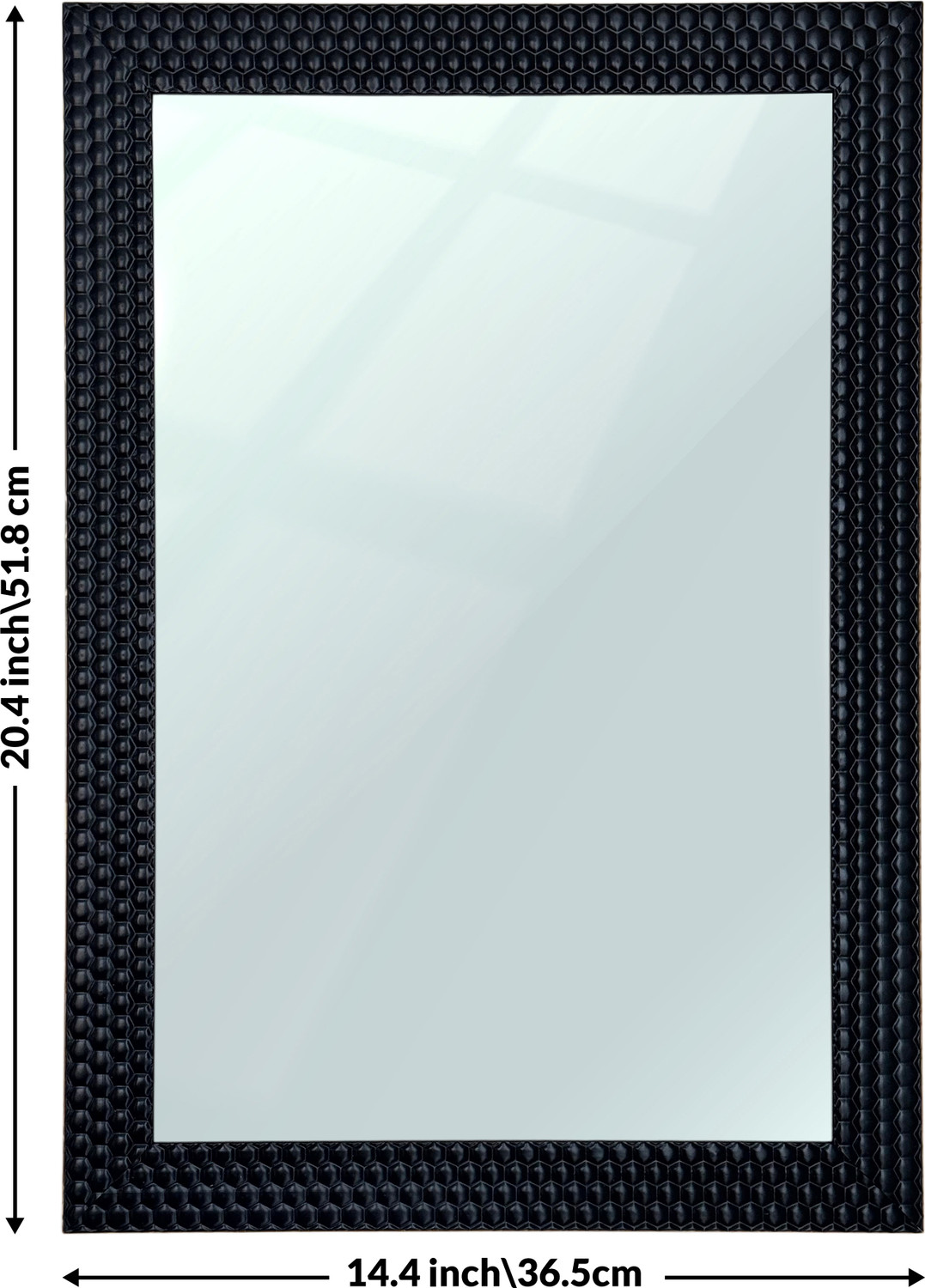 Image of Art Street Wall Decorative Bevelled Contemporary Style Mirror for Bathroom & Home Decor Decorative Mirror
