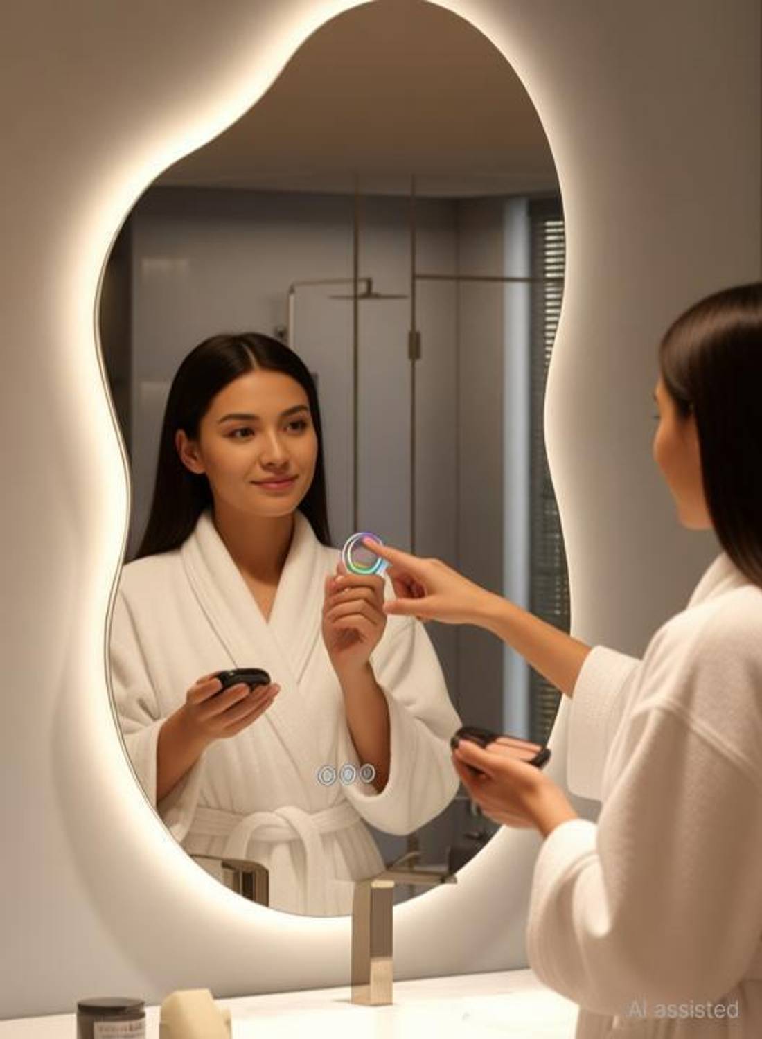 PINICODE 21"x16" FB1 LED Bathroom Mirror - Image 3