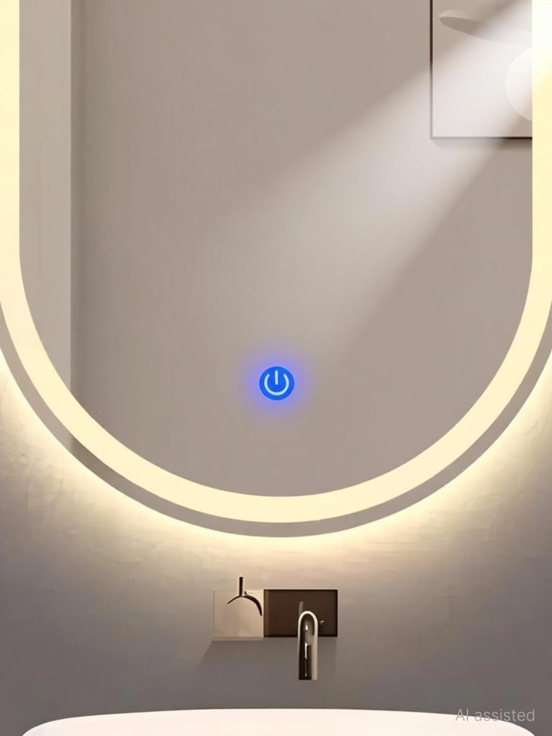 Image of SANIF Capsul Led Mirror for bathroom || Size 18x24, Lighted Mirror