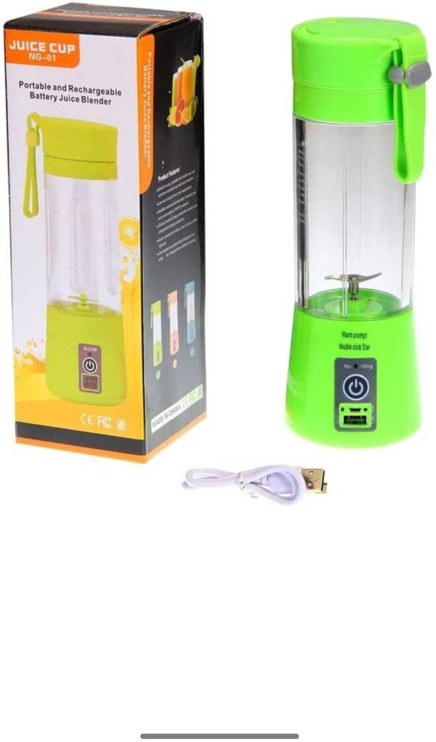Image of MAHNOOR ENTERPRISES NG-01 Portable & Rechargeable USB Juicer Blender | 380ml Mini Smoothie Maker 240 W Juicer Mixer Grinder