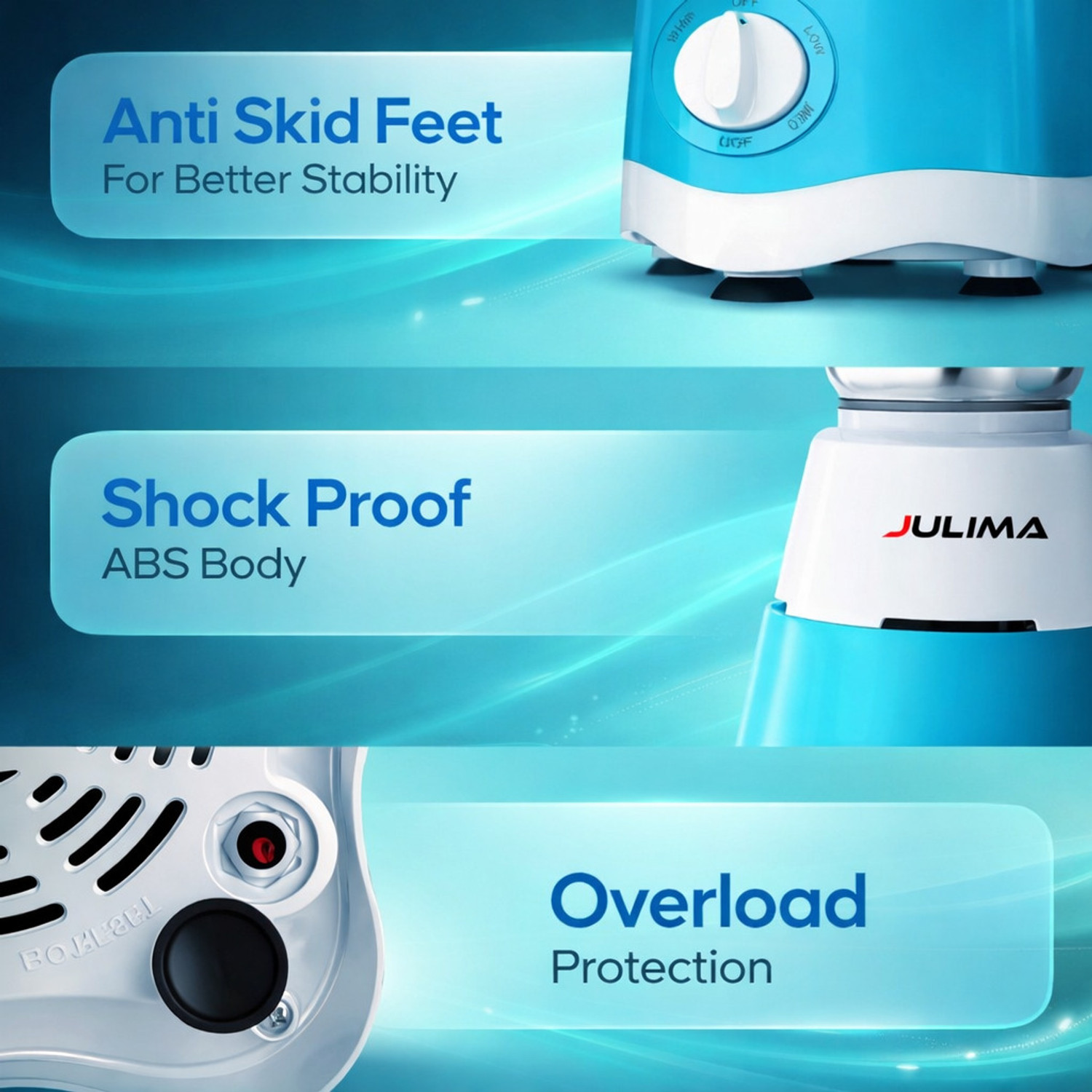Image of JULIMA NovaBlend Juicer Mixer Grinder 750 W Juicer Mixer Grinder