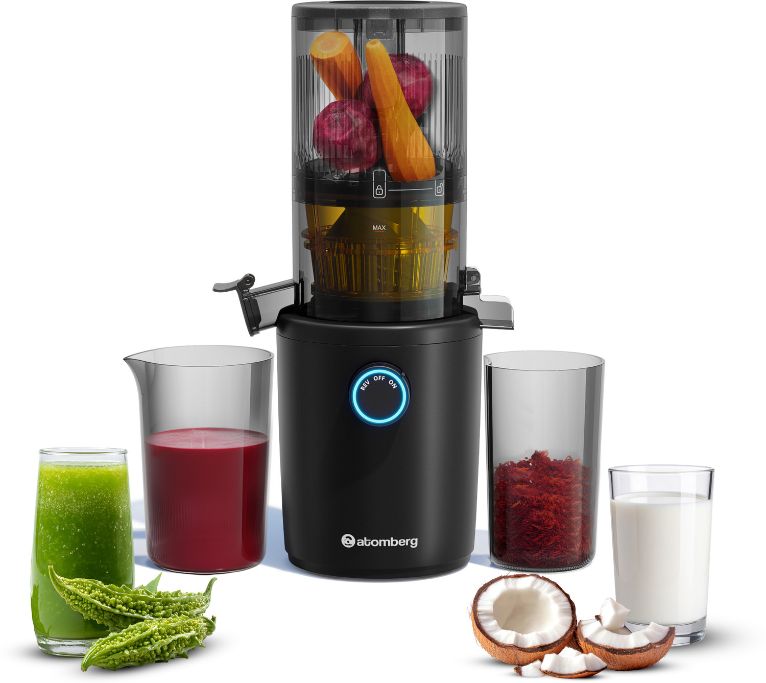 Image of Atomberg Althea Cold Press|High Nutrition|Easy Assembly & Cleaning| 200 W Juicer