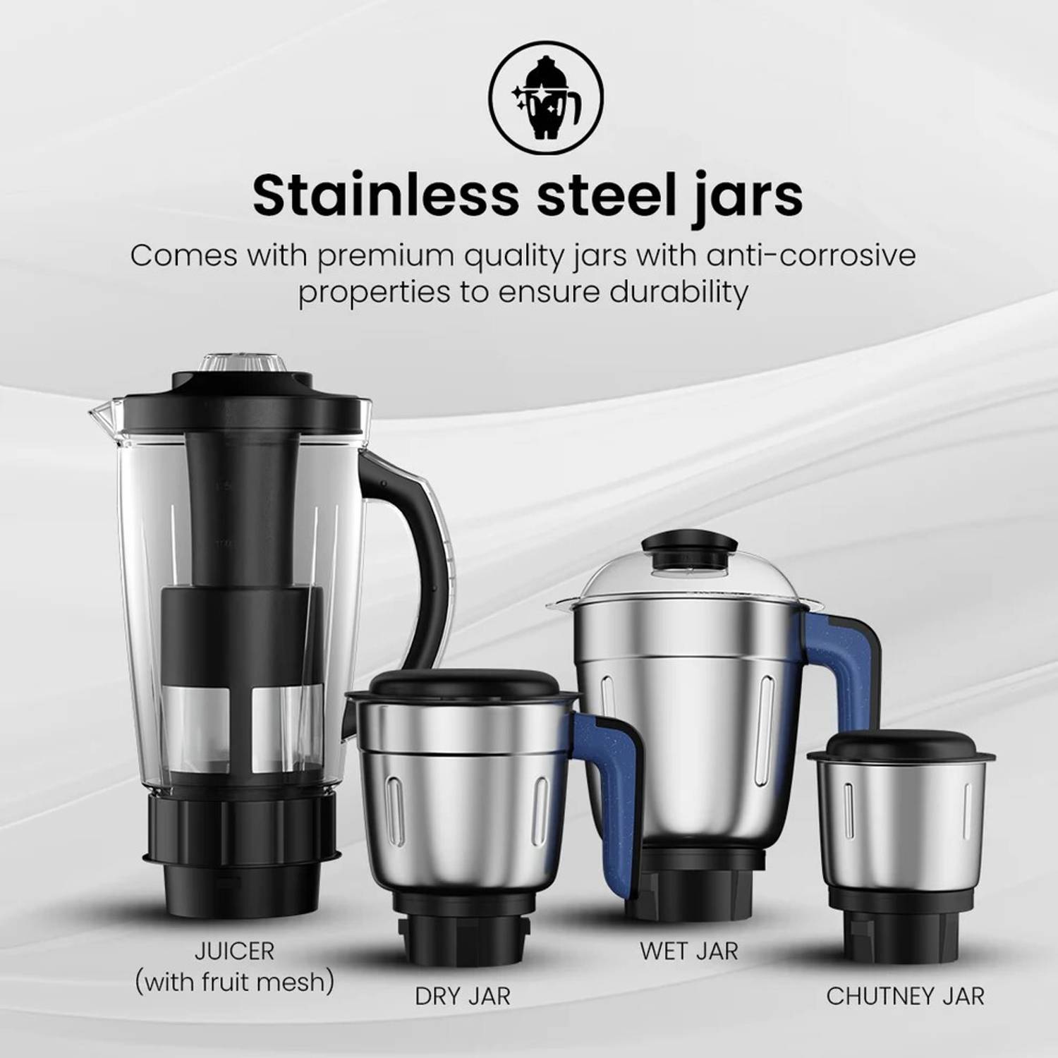 Crompton DURO ELITE PLUS 800 W Mixer Grinder - Image 3