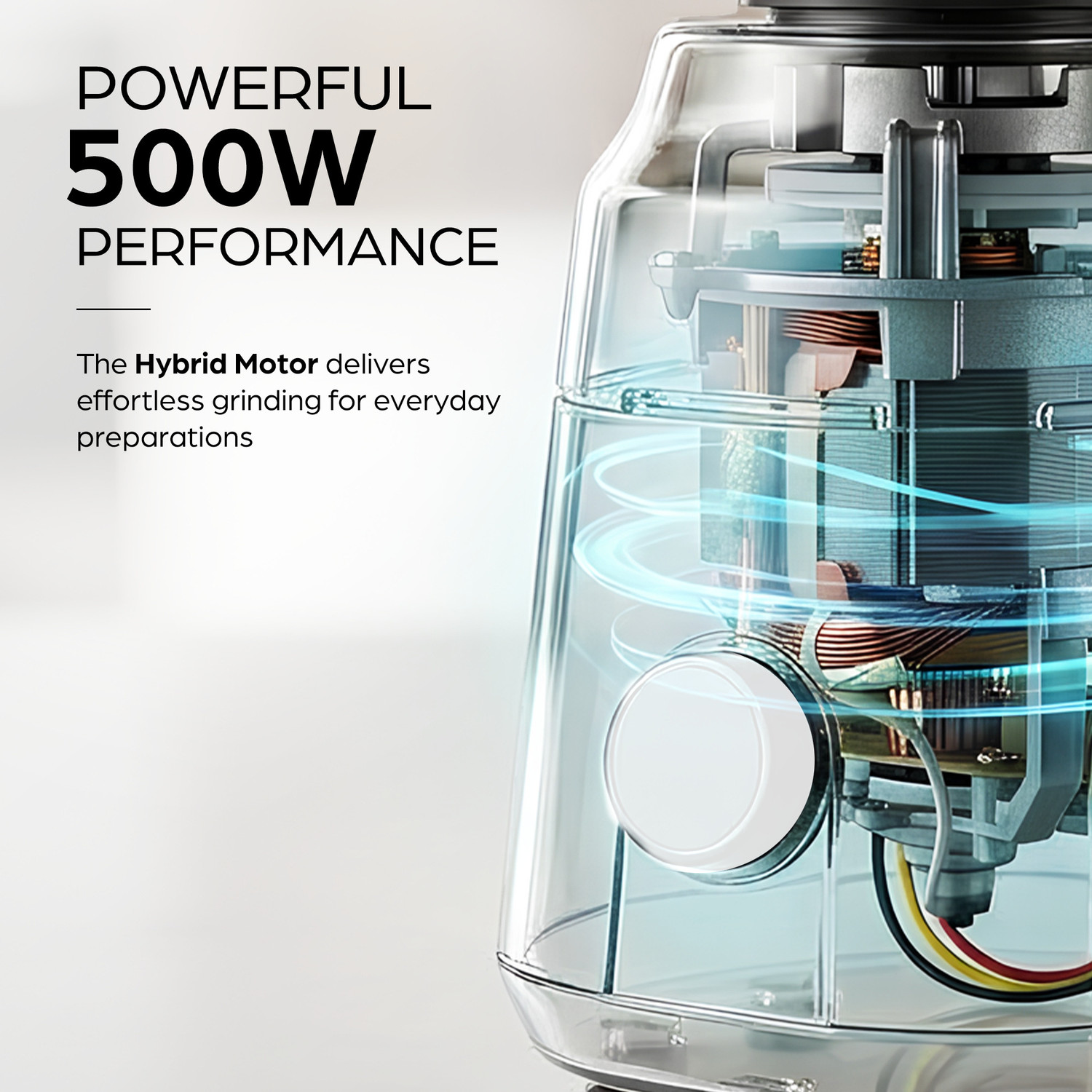 Image of Kenstar NEXORA with 3 Multipurpose Jars | (1.2 L, 0.8 L, 0.4 L) 500 W Mixer Grinder