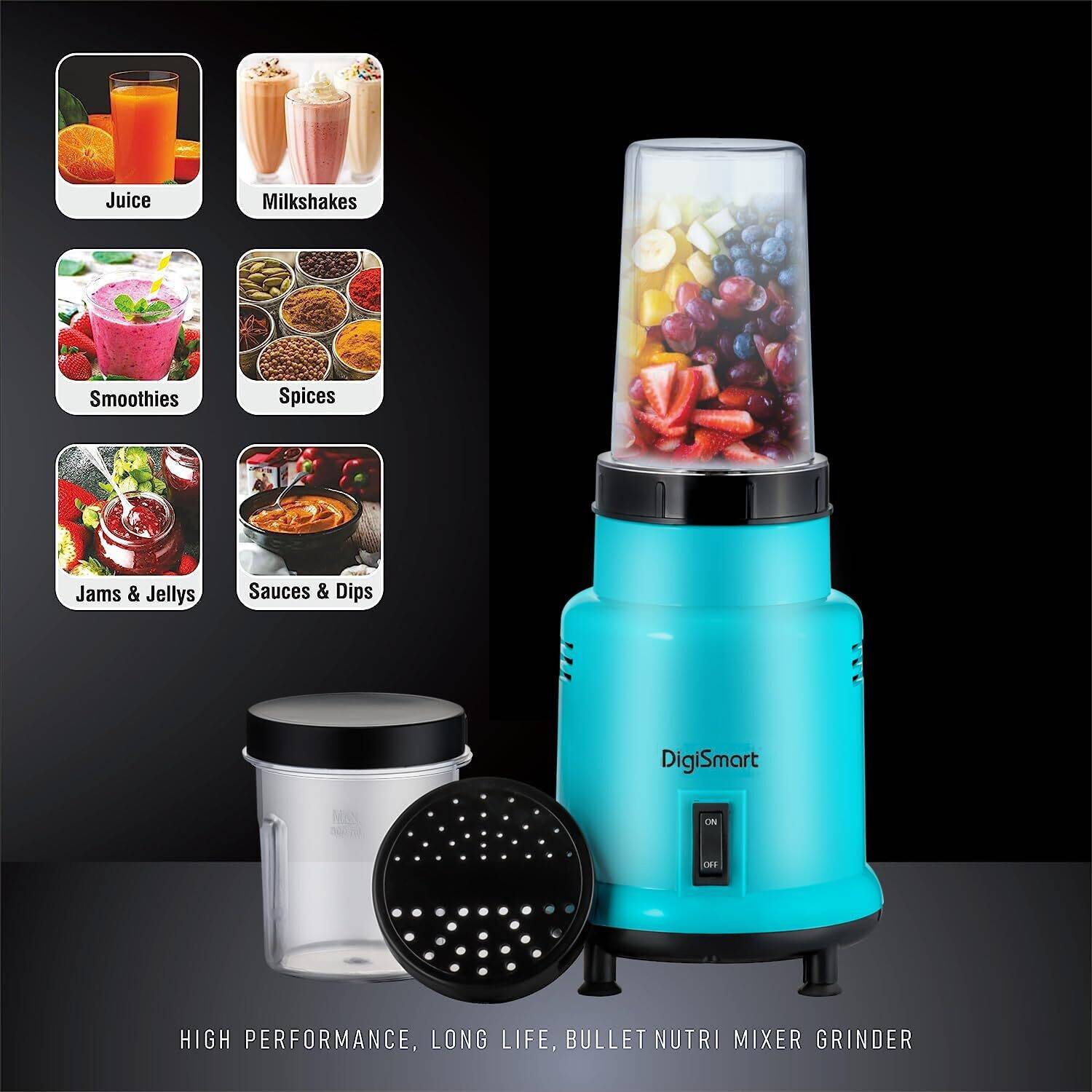 DIGISMART Easy Mix Nutri 500W Juicer Mixer Grinder - Image 3