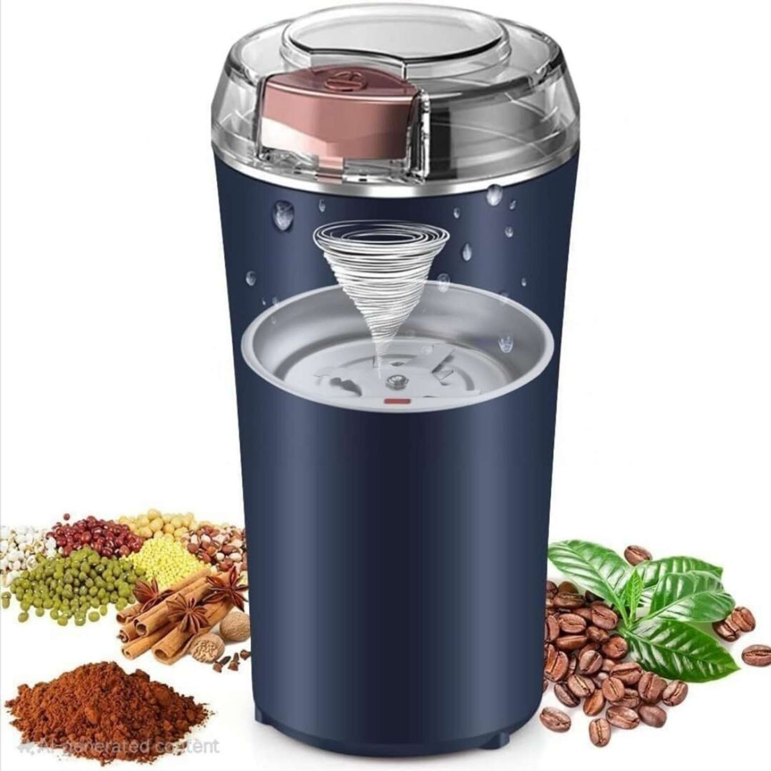 Image of VELUXA Electric Coffee Grinder Multipurpose Spice Grinder Stainless Steel 150 W Mixer Grinder