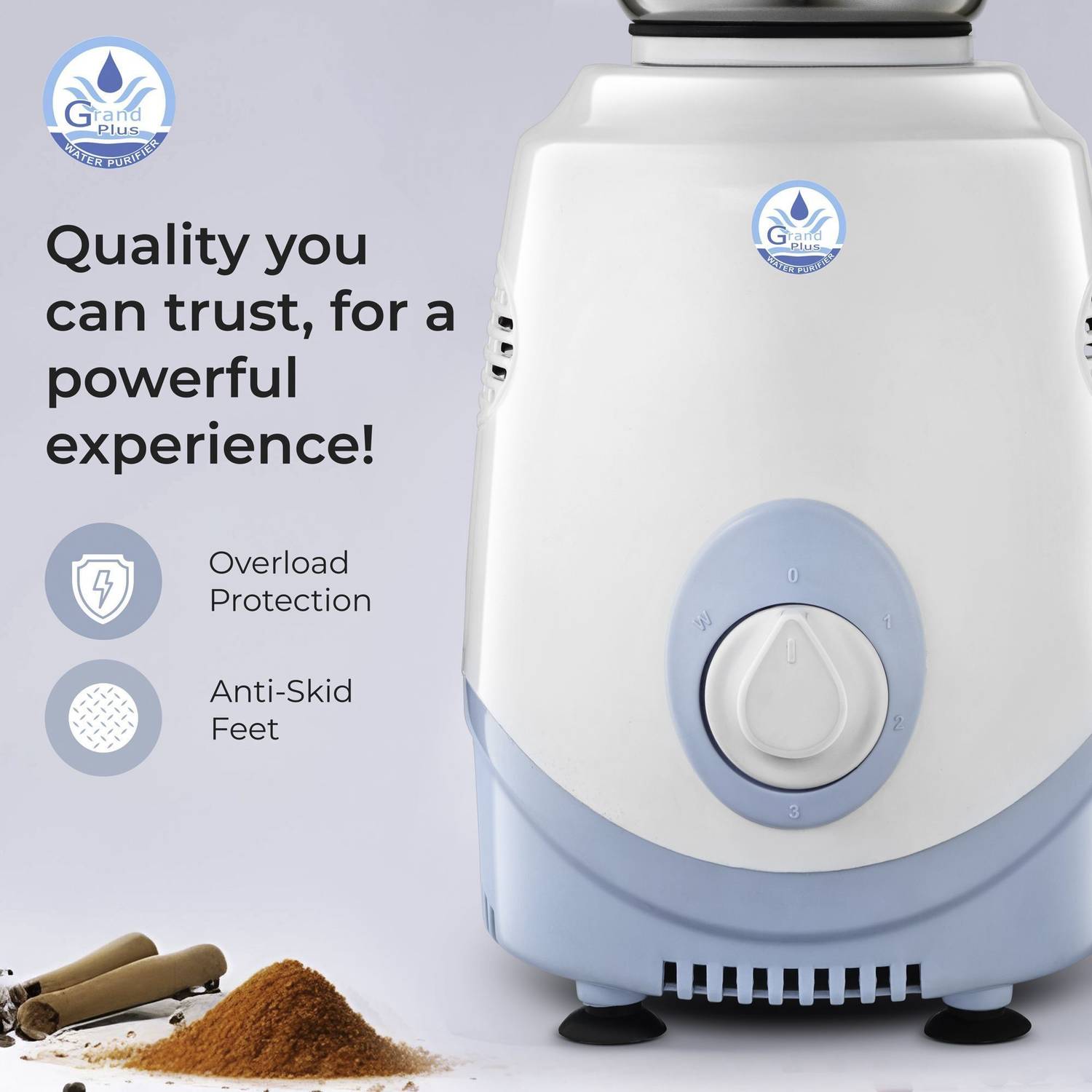 Grand plus Long 550 W Mixer Grinder White - Image 5