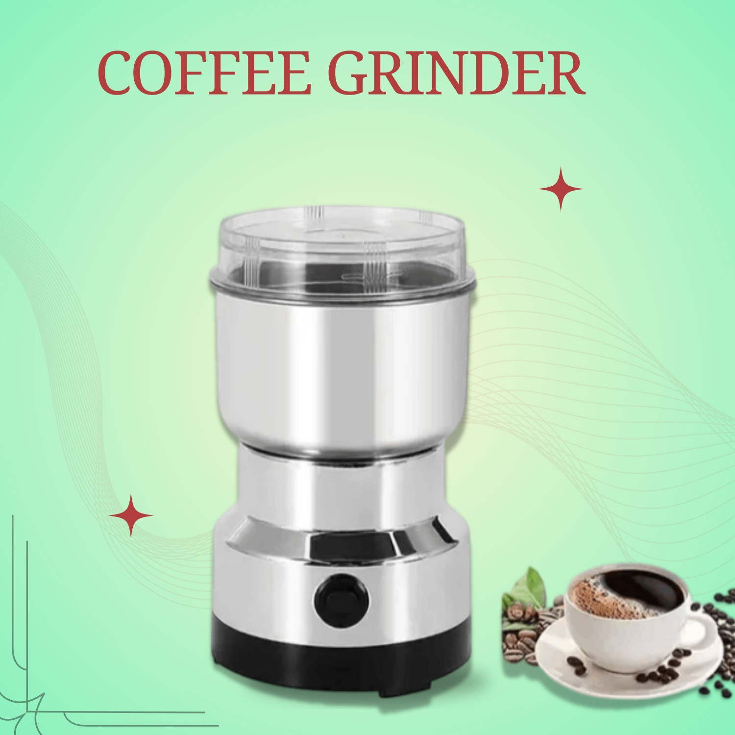 Image of JayGopalTrendz Electric Mini Mixer Coffee Grinder Juicer Light weight Compact for KitchenFG353 240 W Juicer Mixer Grinder