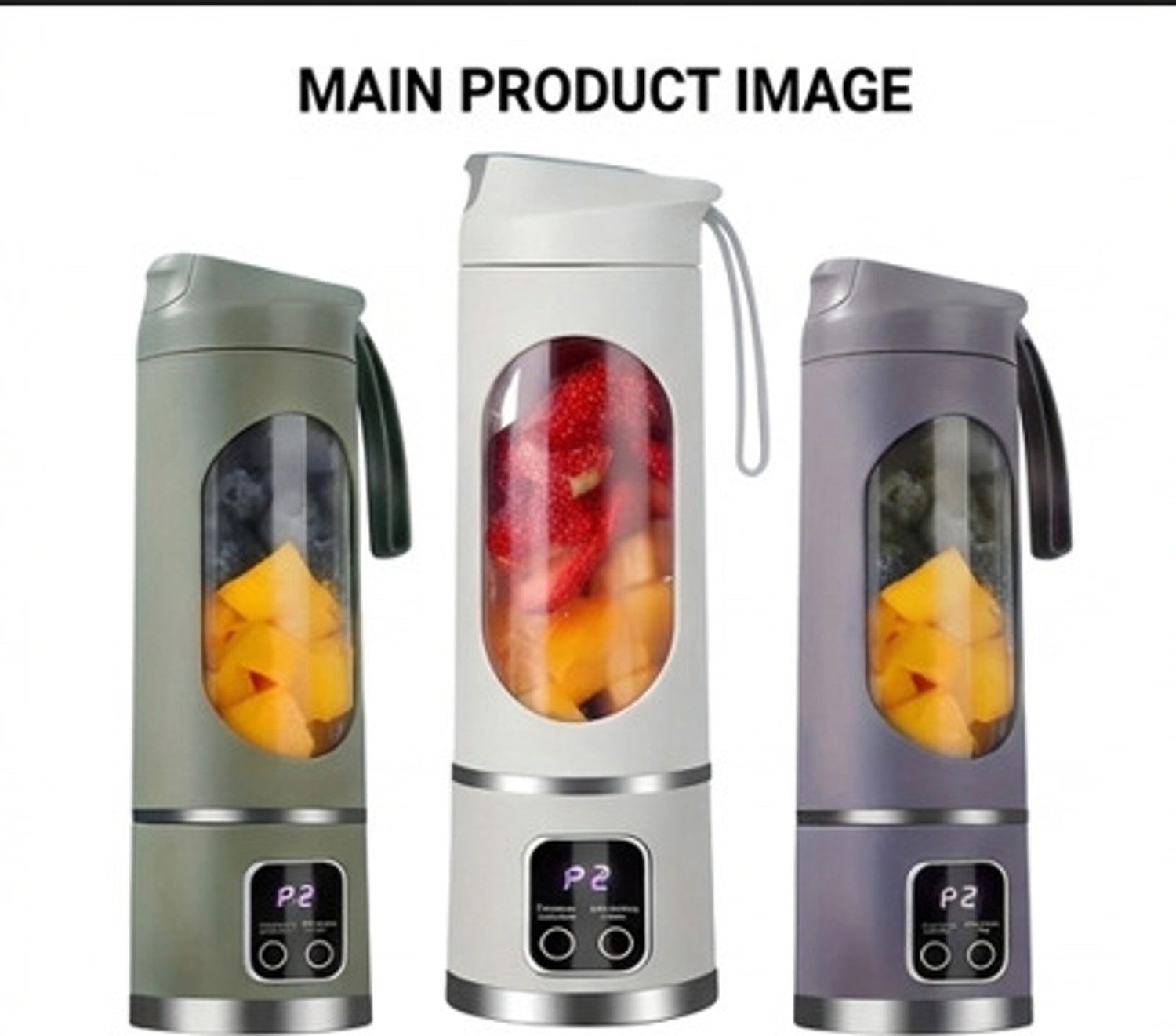 Image of Rekhacreation44 Portable USB Juicer Blender 350ml Rechargeable Mini Smoothie Maker Bottle Juices 50 W Juicer