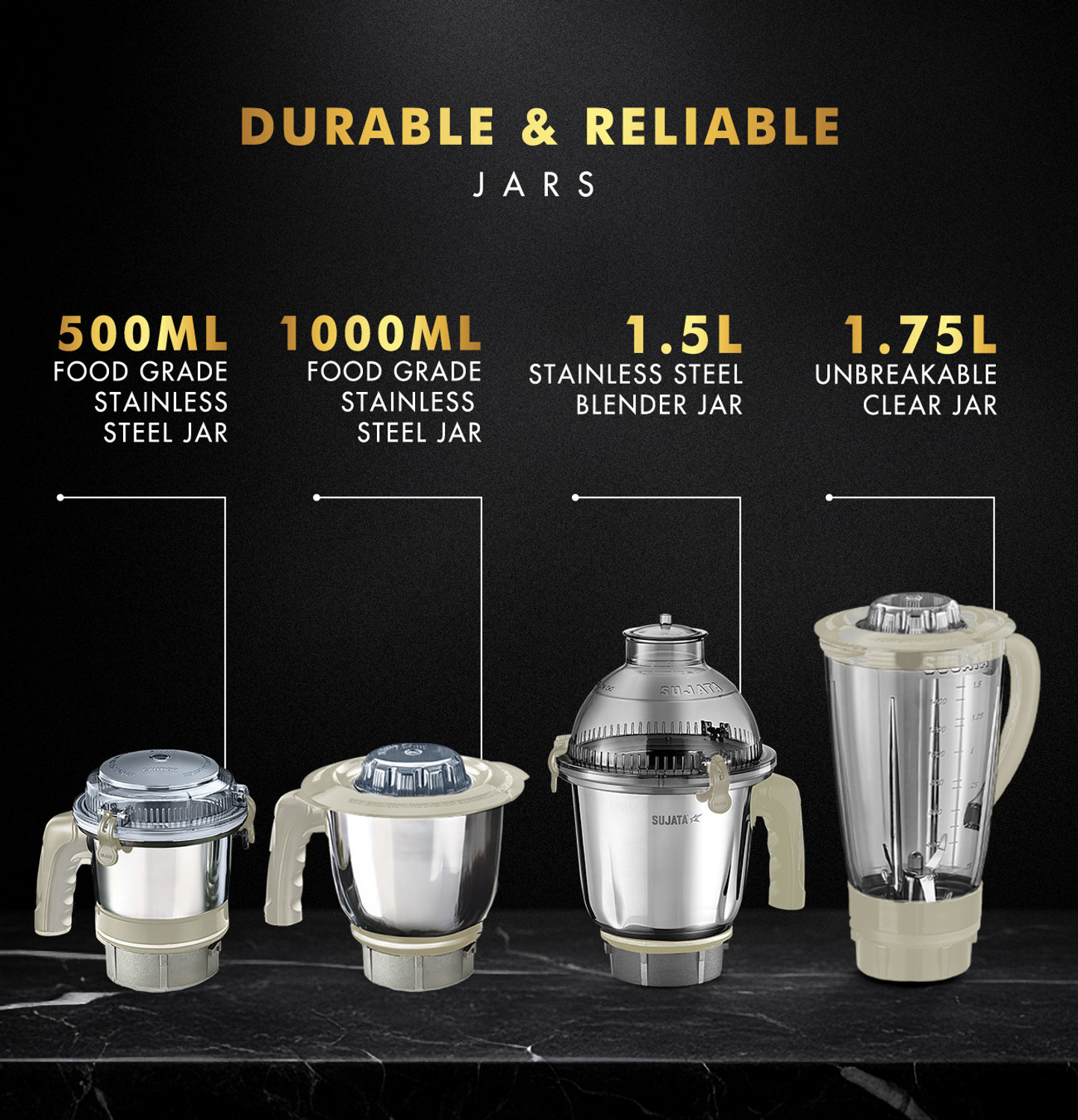 Image of SUJATA Mixer Grinder 1000 Watts 1000 W Mixer Grinder