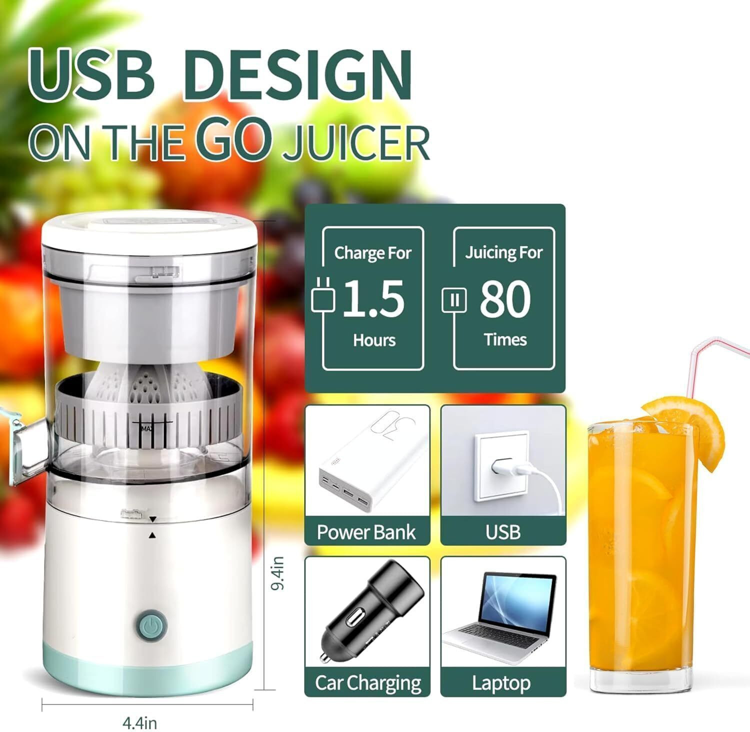 Image of HARIS STORE Citrus Juicer 40 W Juicer Mixer Grinder