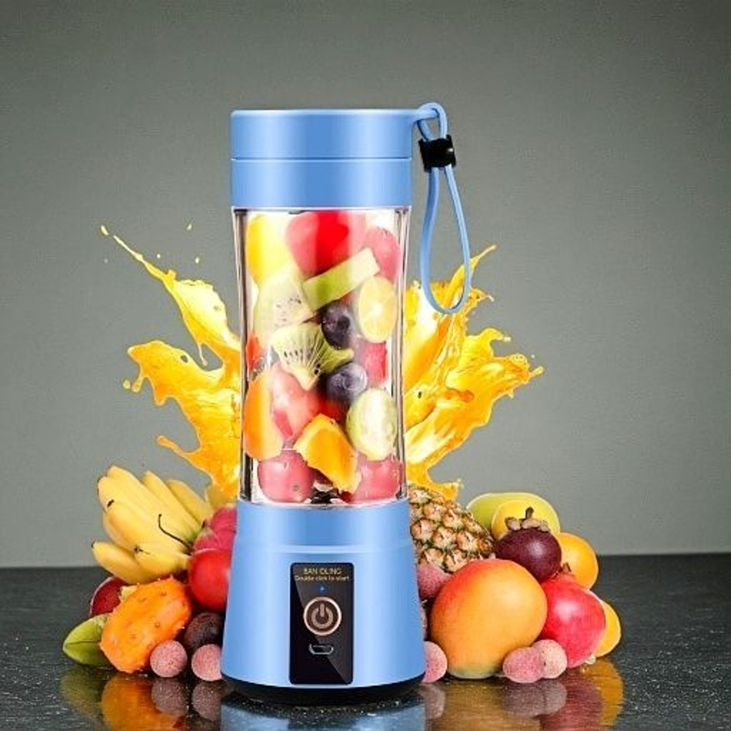 Image of JayGopalTrendz Electric Fruit Juicer Maker USB Rechargeable Mini Juicer Mixer GrinderNJ343 350 W Juicer Mixer Grinder