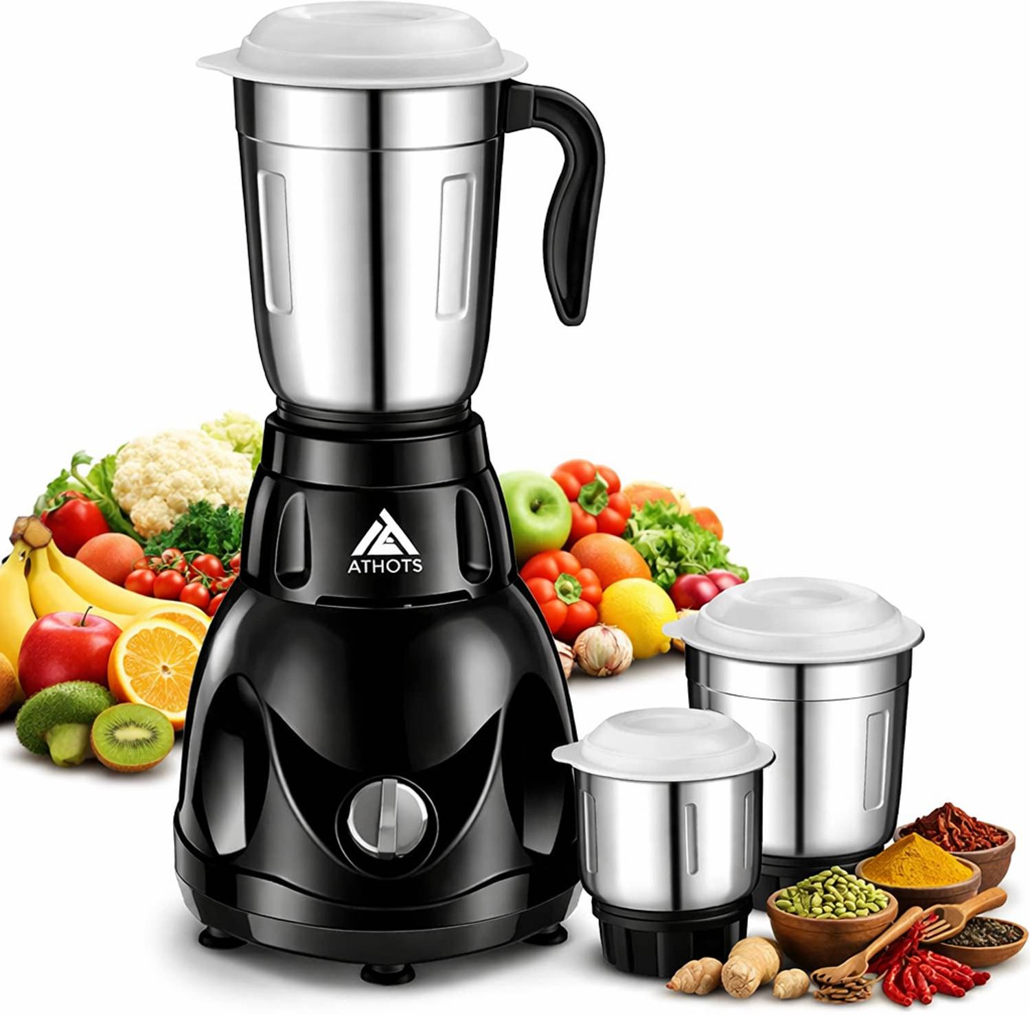 Athots CNC hybrid POWER FULL 550 W Juicer Mixer Grinder