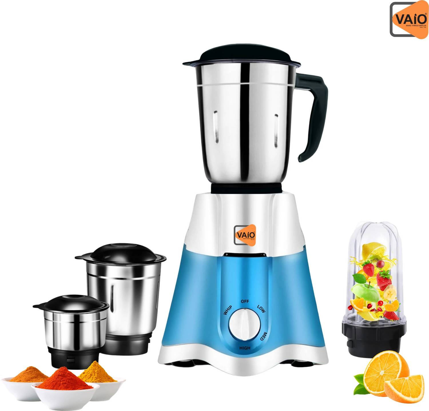 Vaio Mini Star Juicer Mixer Grinder Powertron Motor 750 W Mixer Grinder